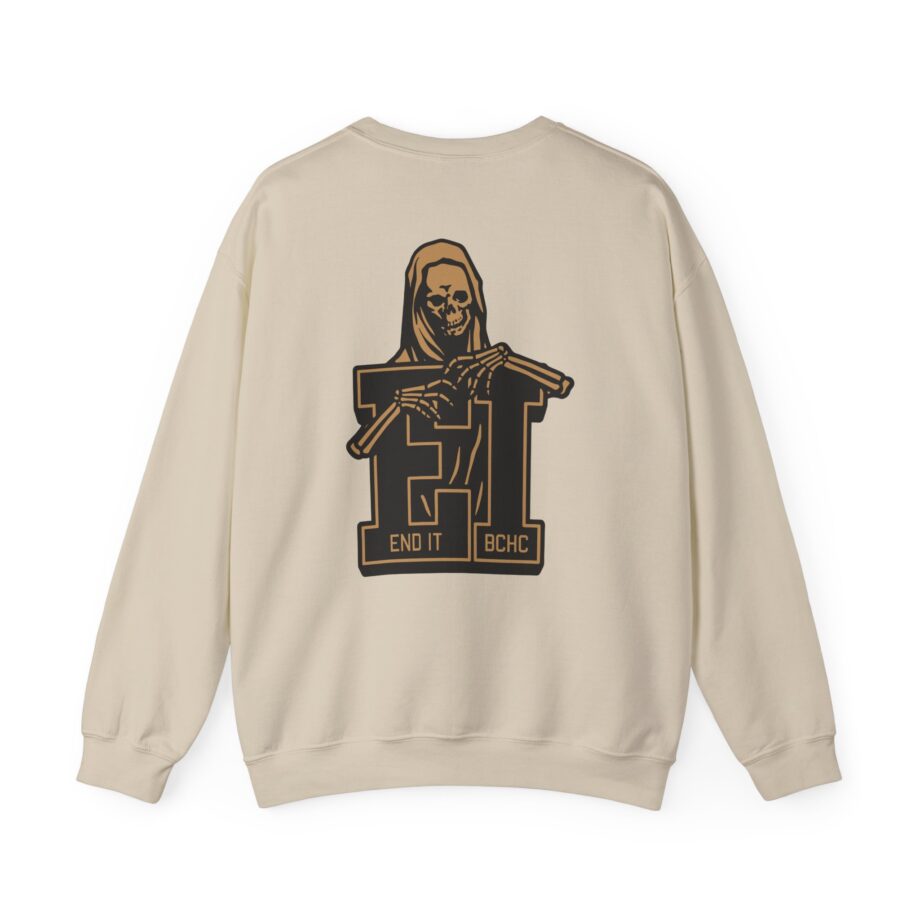 End It Bchc Reaper Emblem Unisex Heavy Blend™ Crewneck Sweatshirt