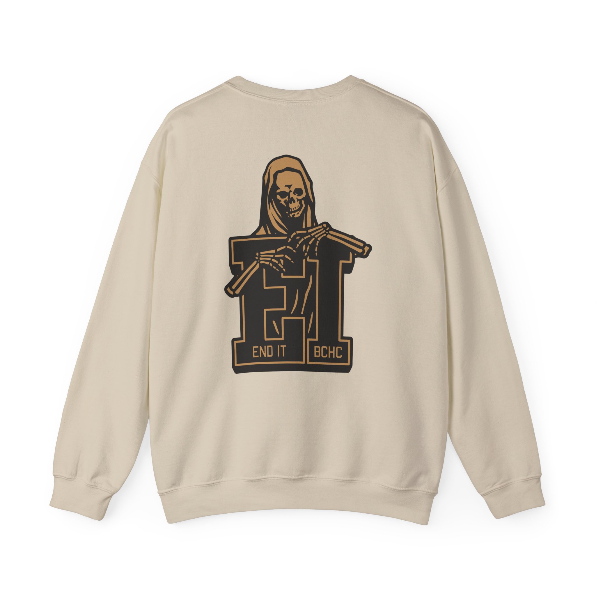 End It Bchc Reaper Emblem Unisex Heavy Blendâ„¢ Crewneck Sweatshirt