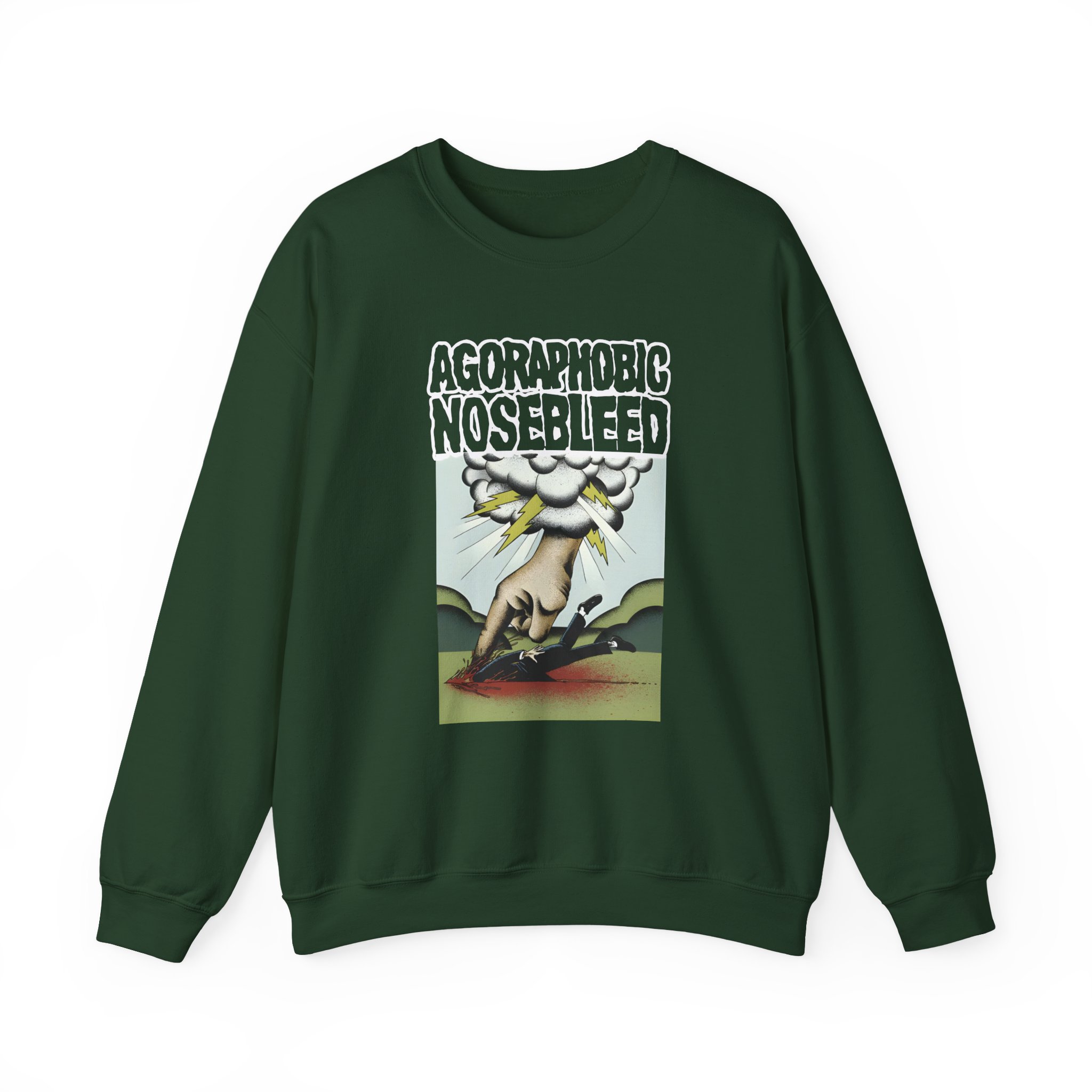 Agoraphobic Nosebleed Smite Unisex Heavy Blendâ„¢ Crewneck Sweatshirt