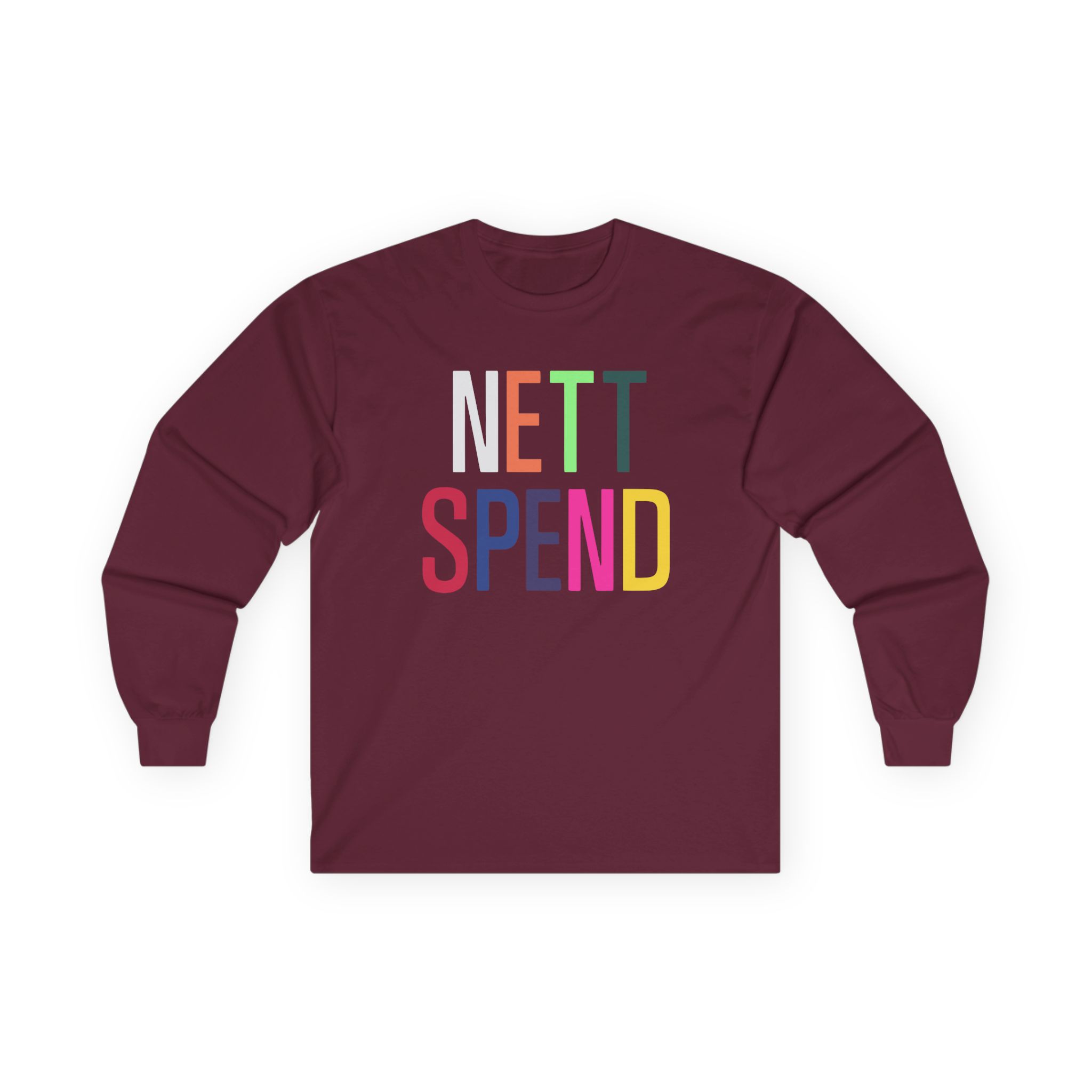 Nettspend Rainbow Unisex Ultra Cotton Long Sleeve Tee