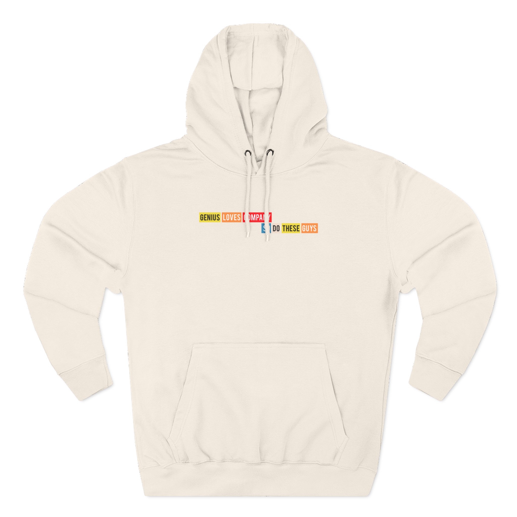 Smartless Genius Loves These Guys Three-Panel Fleece Hoodie