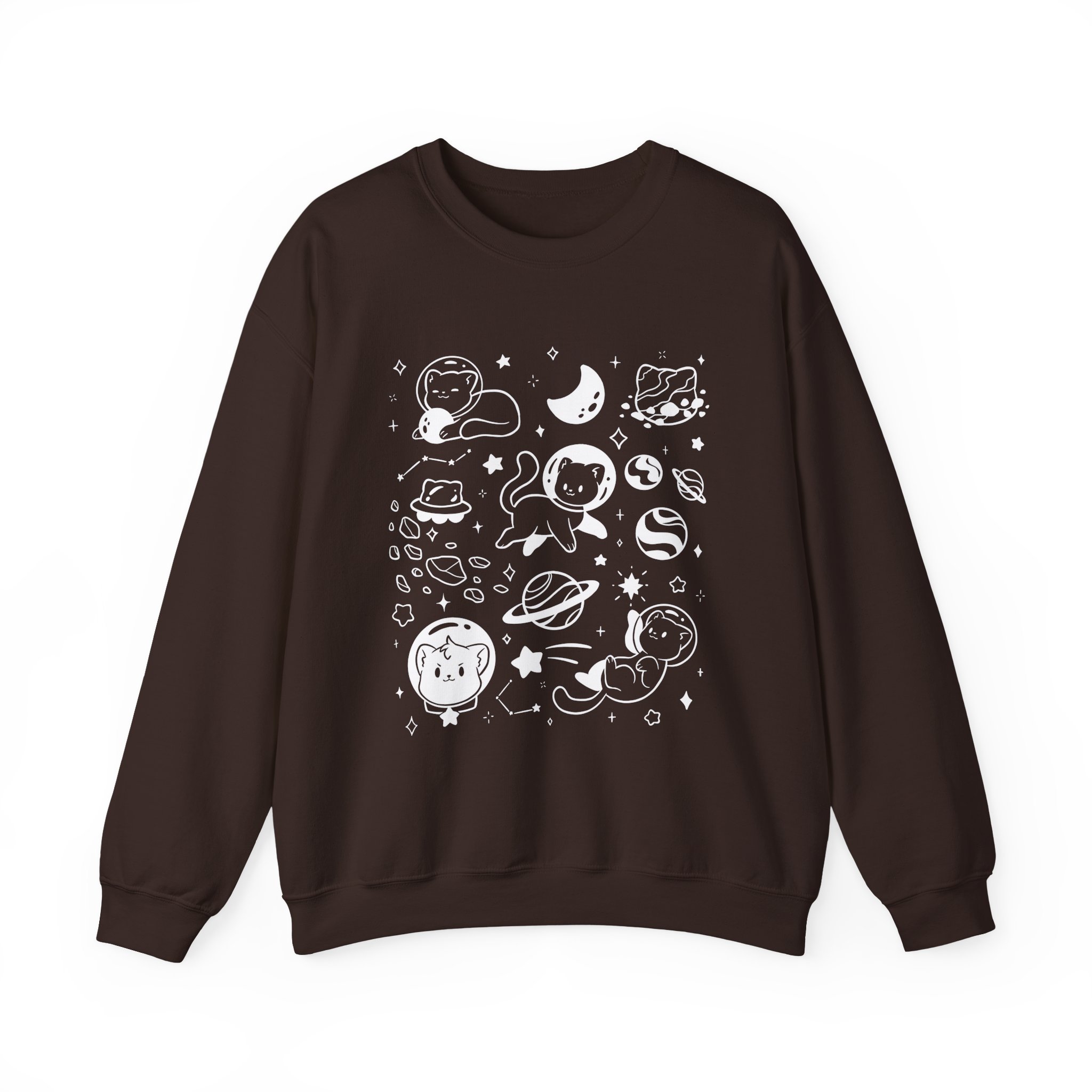 Shubble Space Cats Unisex Heavy Blendâ„¢ Crewneck Sweatshirt