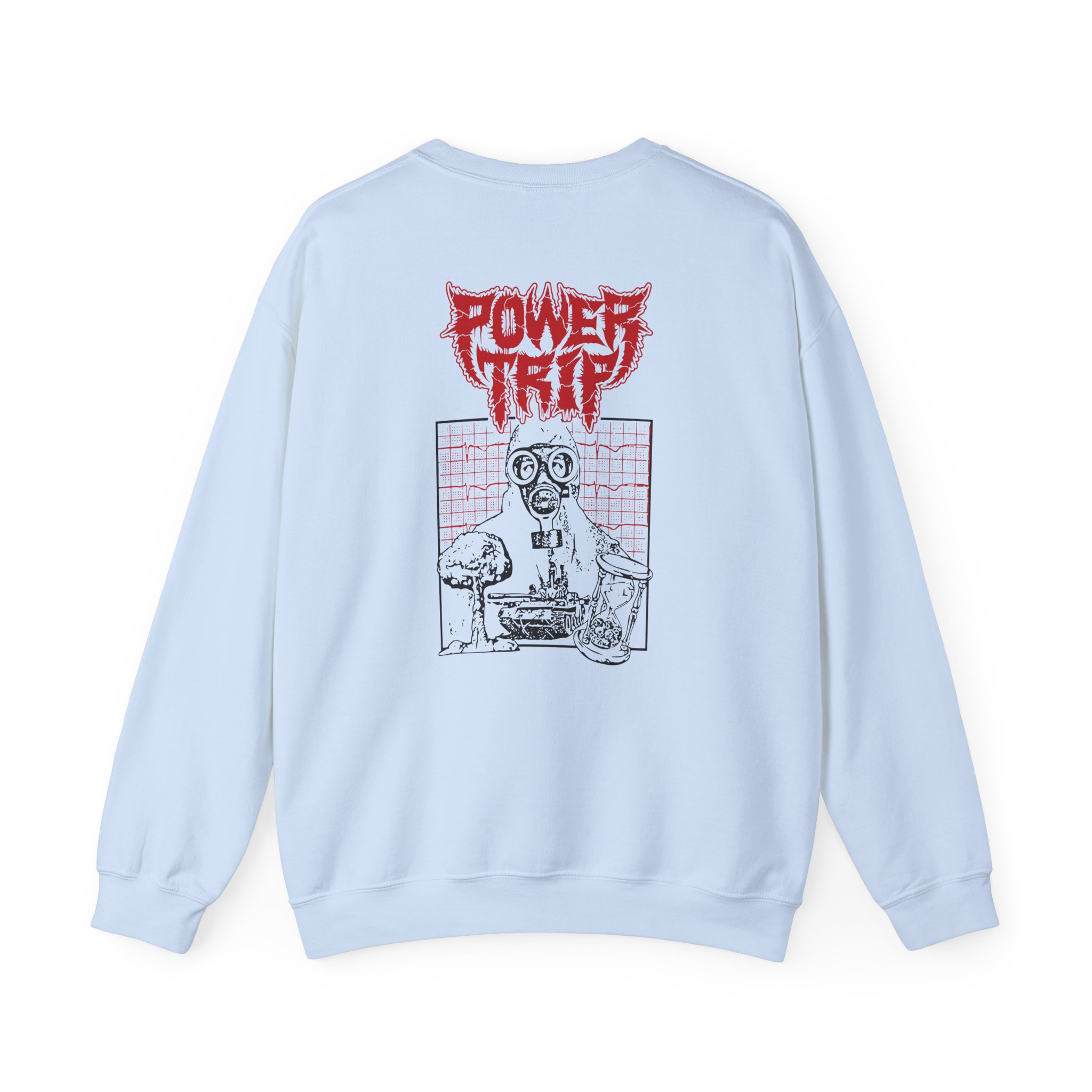 Power Trip Gas Mask Unisex Heavy Blendâ„¢ Crewneck Sweatshirt