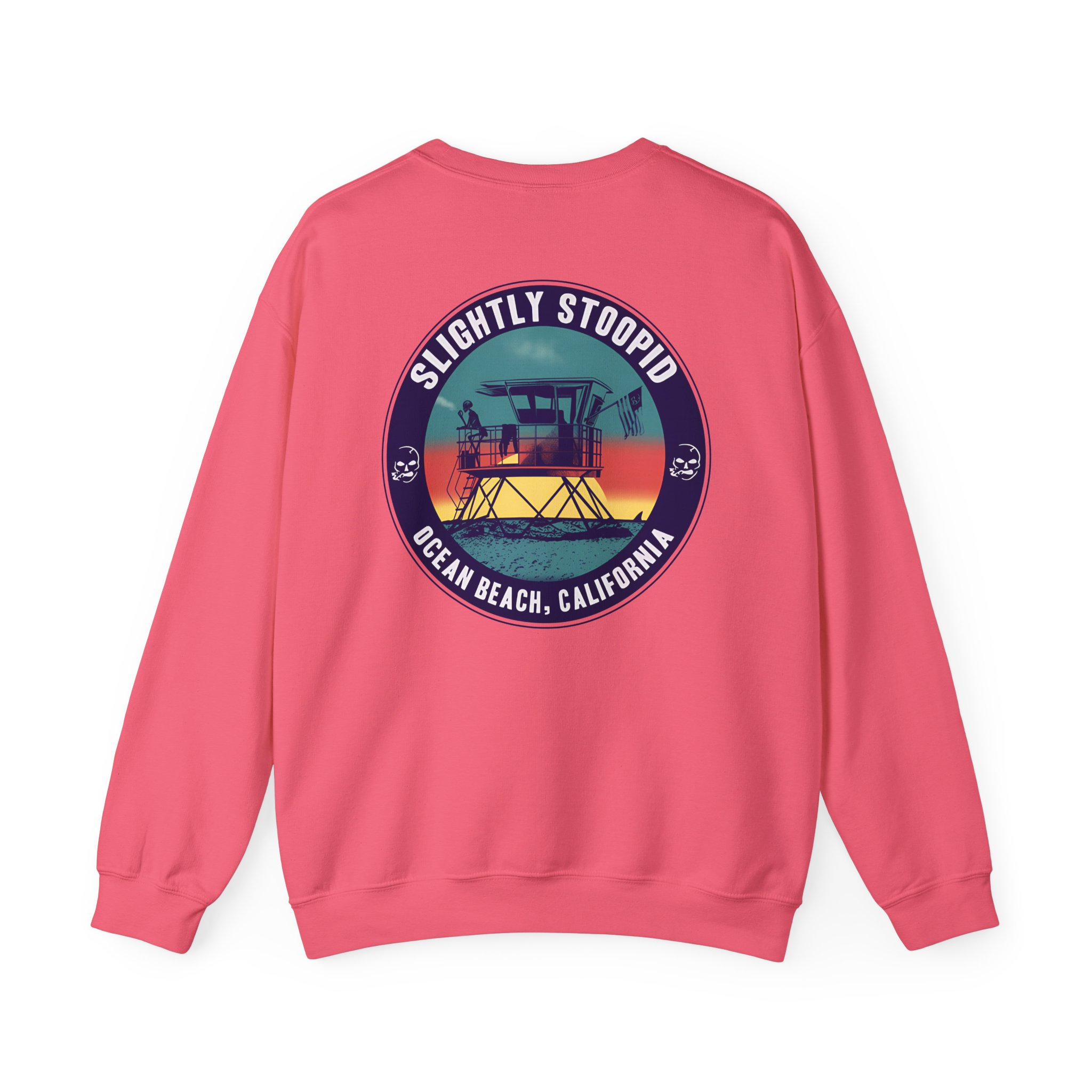 Slightly Stoopid Lifeguard Raglan Unisex Heavy Blendâ„¢ Crewneck Sweatshirt