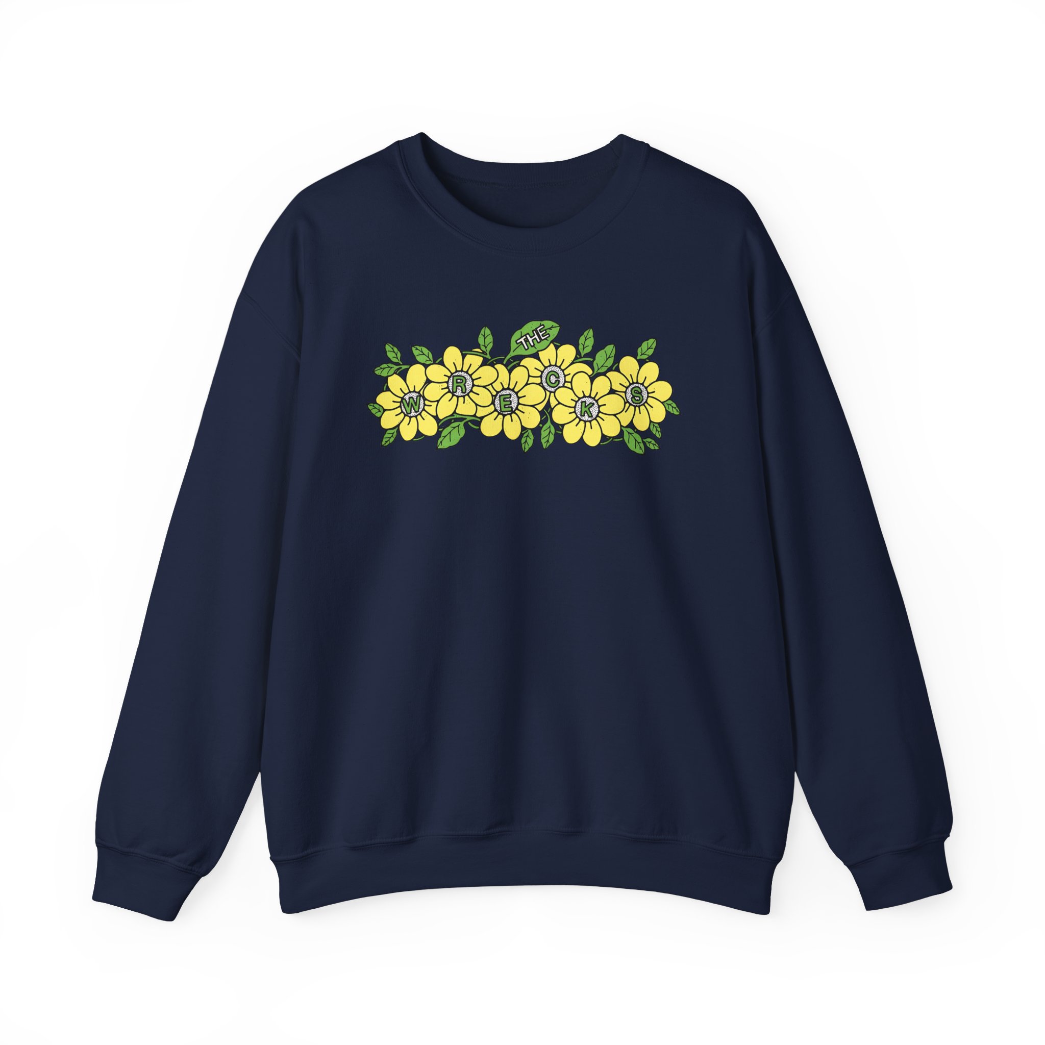 The Wrecks Flower Unisex Heavy Blendâ„¢ Crewneck Sweatshirt