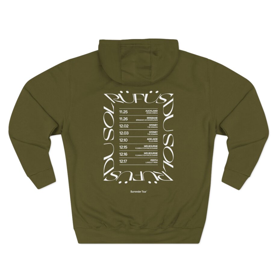Rufus Du Sol Three-Panel Fleece Hoodie