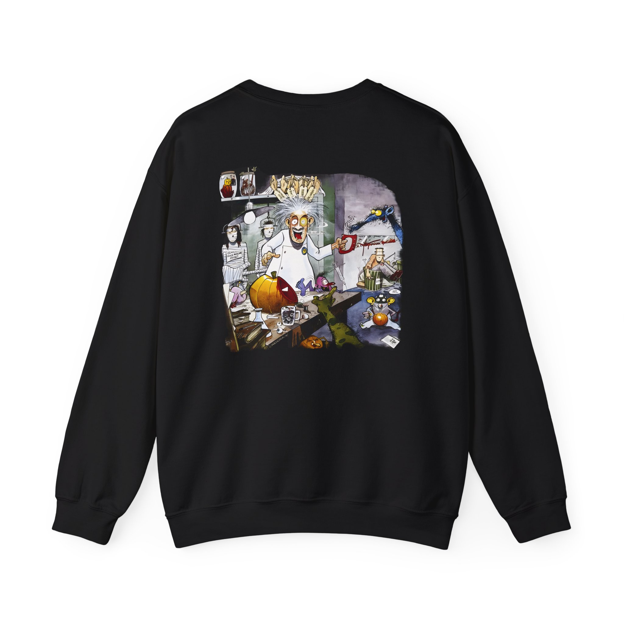 Helloween Dr. Stein Zipper Unisex Heavy Blendâ„¢ Crewneck Sweatshirt