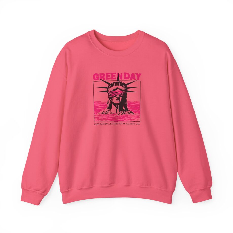 Green Day Lady Liberty Unisex Heavy Blend™ Crewneck Sweatshirt