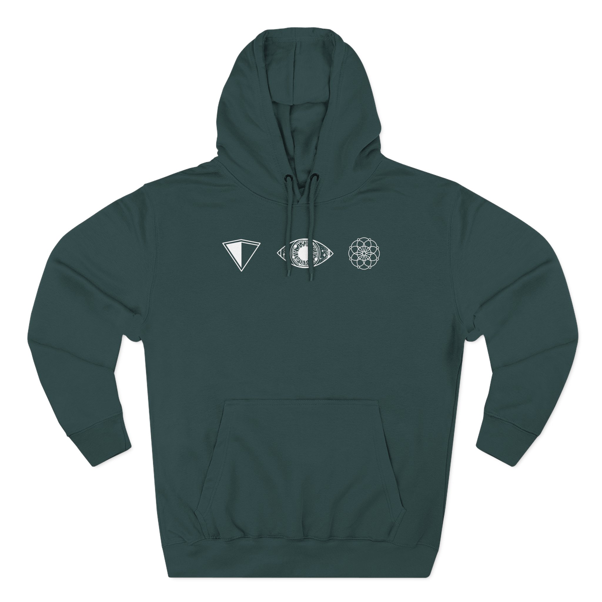 Inzo Sprouted Three-Panel Fleece Hoodie