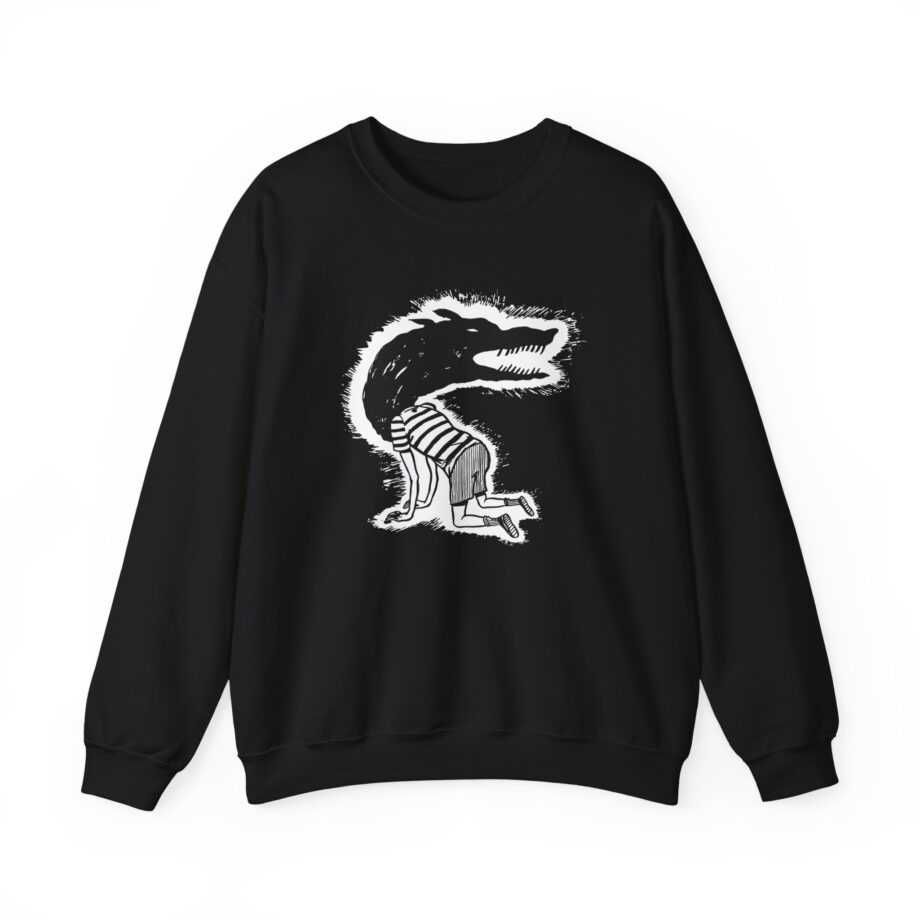 Fireworks Wolf Kid Unisex Heavy Blend™ Crewneck Sweatshirt