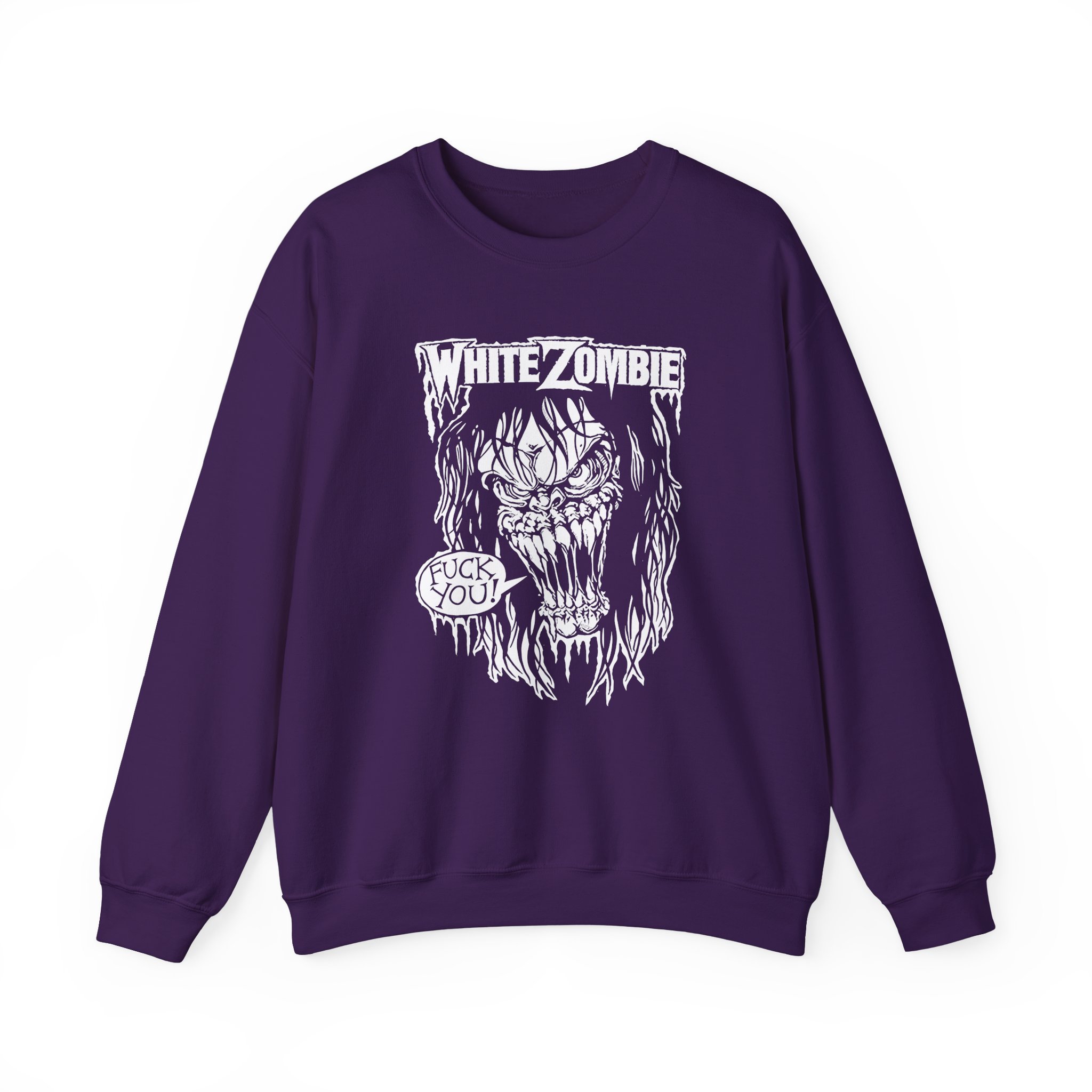 White Zombie F You Unisex Heavy Blendâ„¢ Crewneck Sweatshirt