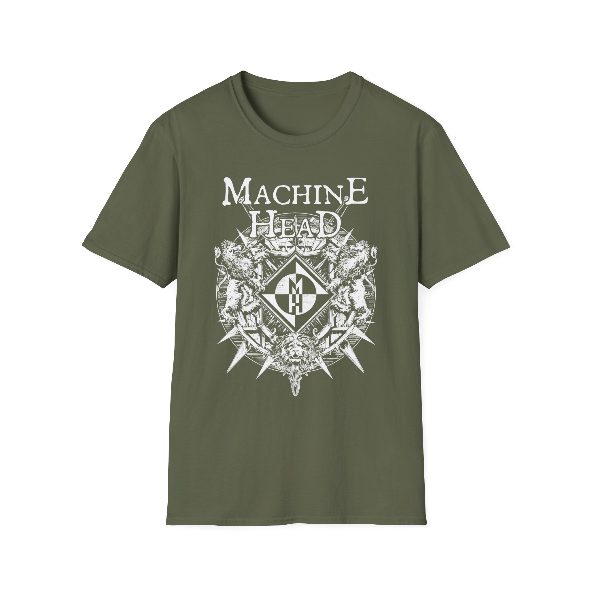 Machine Head Lion Crest Unisex Softstyle T-Shirt