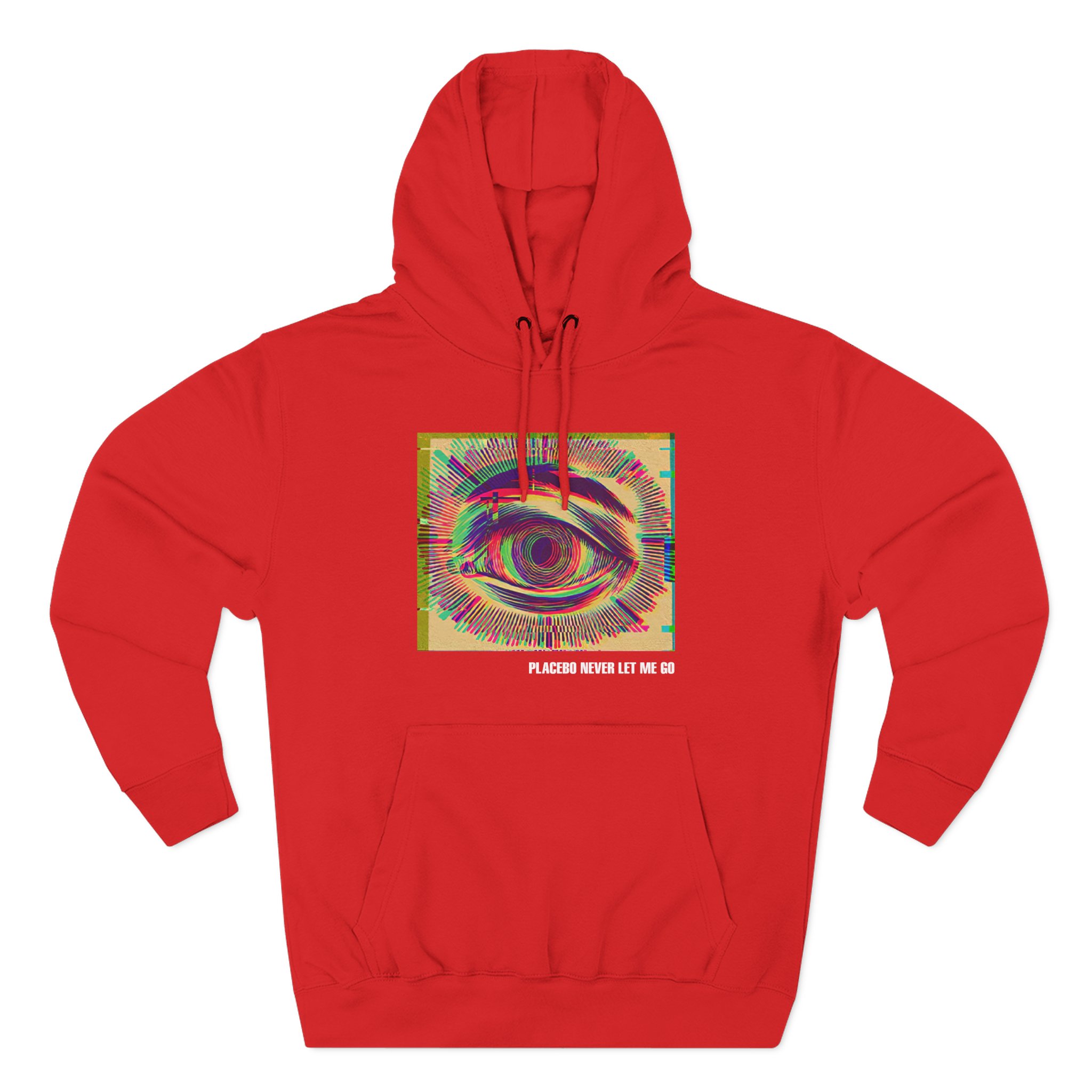 Placebo Glitch Eye Three-Panel Fleece Hoodie