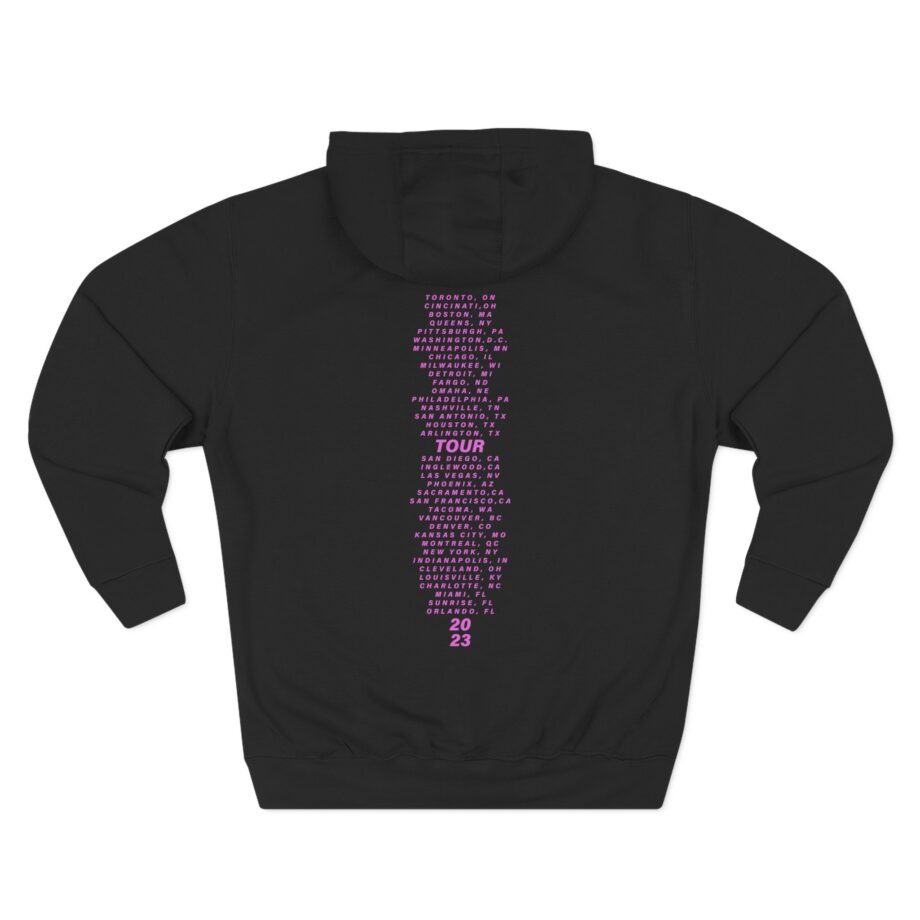 Pink Trustfall Praise Three-Panel Fleece Hoodie