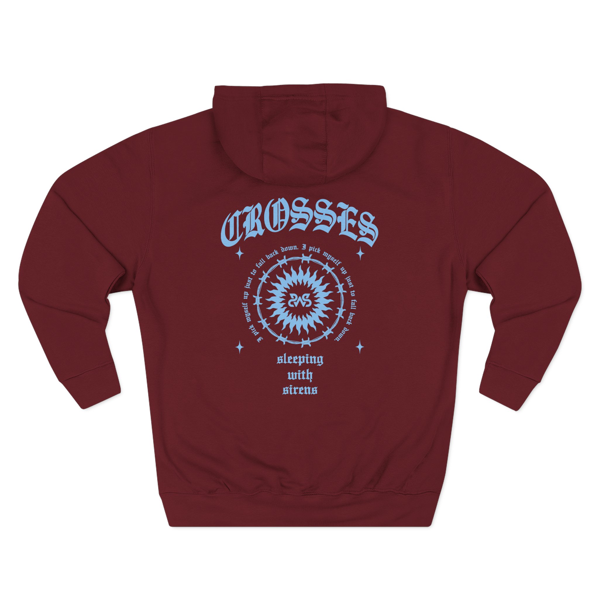 Sleeping With Sirens Barbed Wire Three-Panel Fleece Hoodie