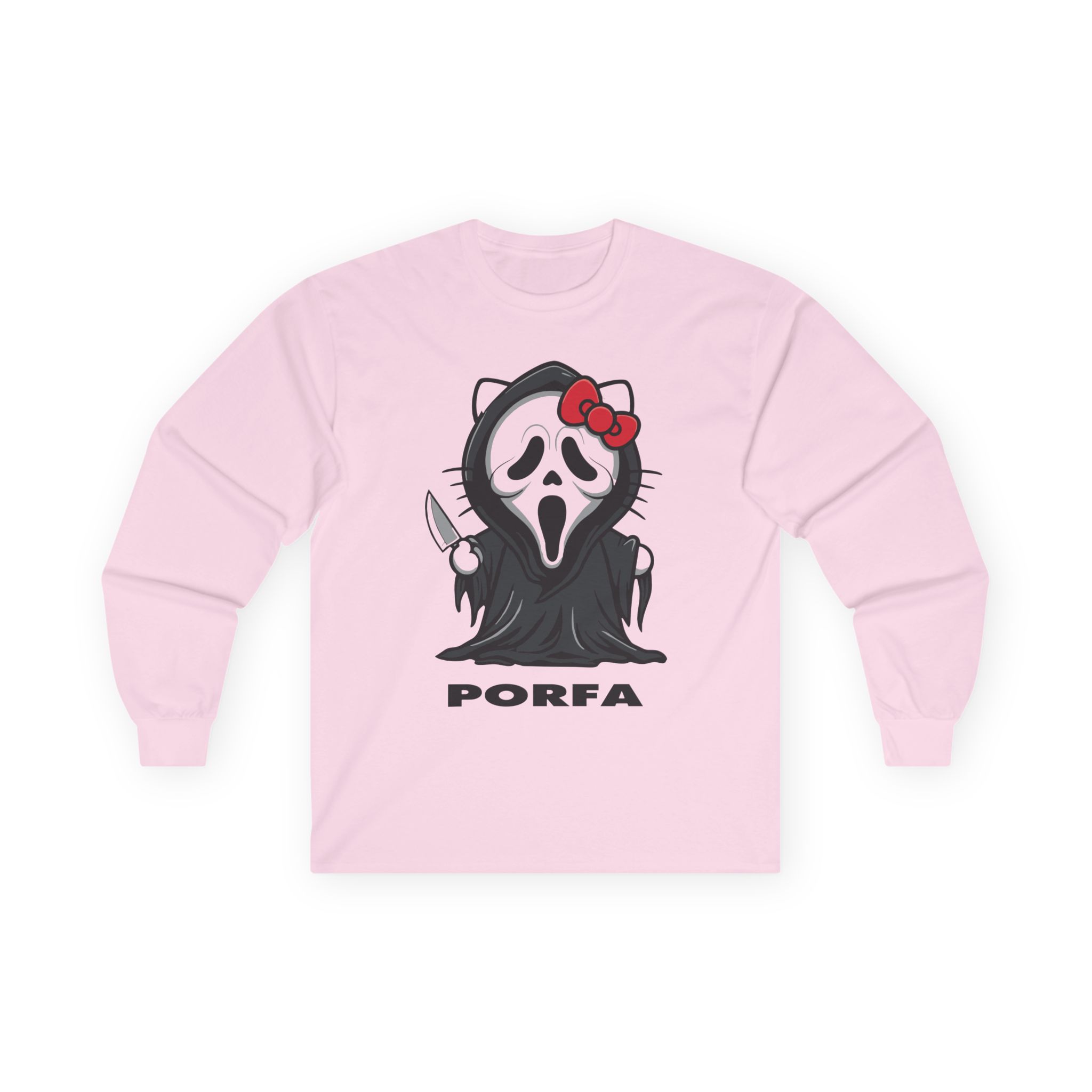 Porfa Scream Halloween Unisex Ultra Cotton Long Sleeve Tee