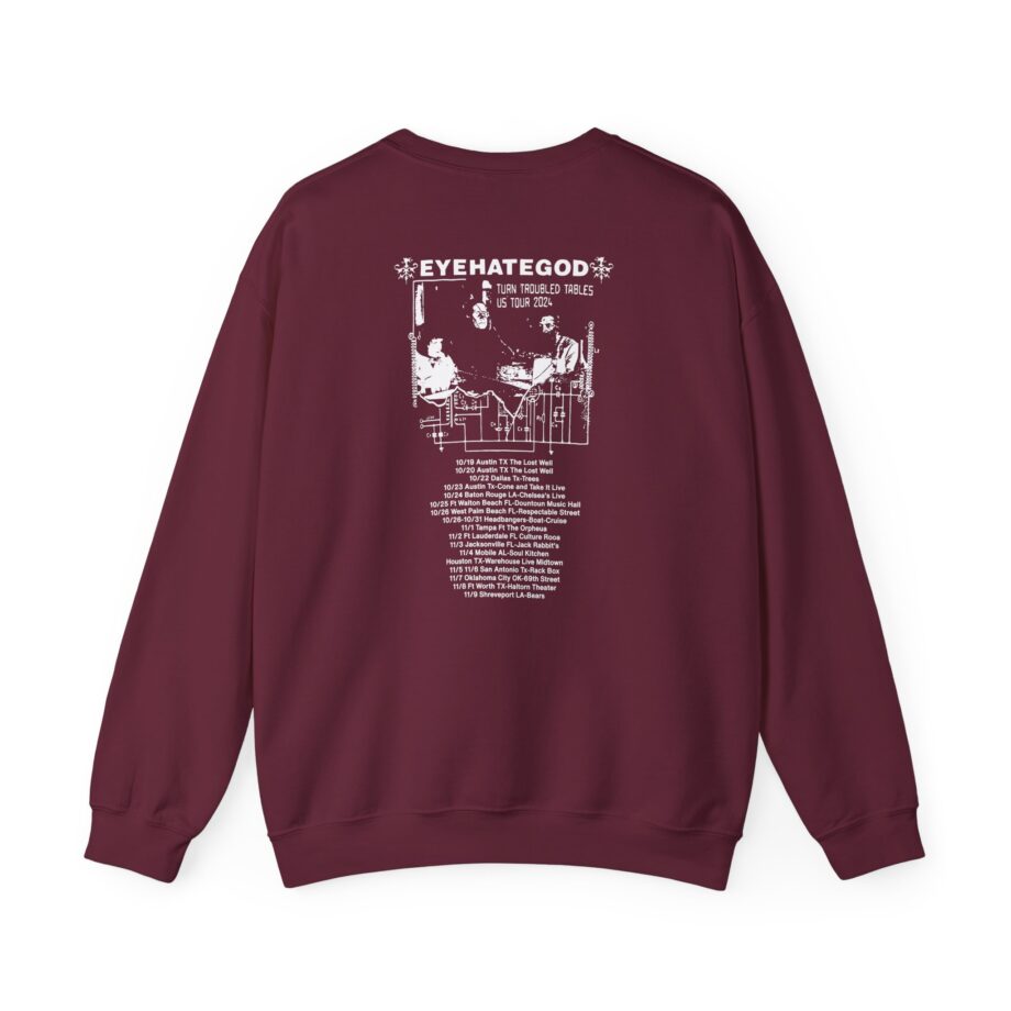 Eyehategod Turn Troubled Tables Us Tour Unisex Heavy Blend™ Crewneck Sweatshirt