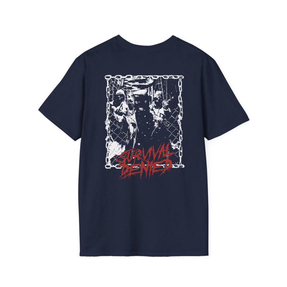 Get the Shot Survival Denied Black & White Unisex Softstyle T-Shirt