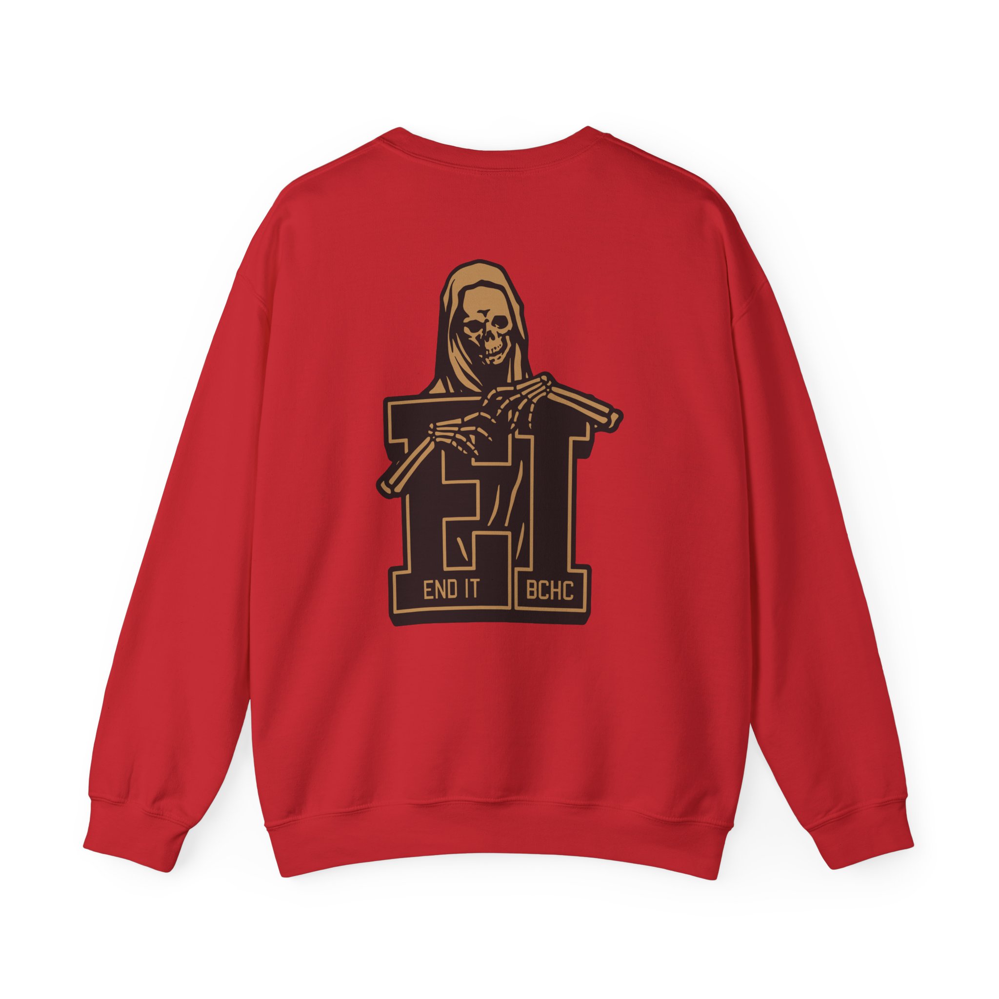 End It Bchc Reaper Emblem Unisex Heavy Blendâ„¢ Crewneck Sweatshirt