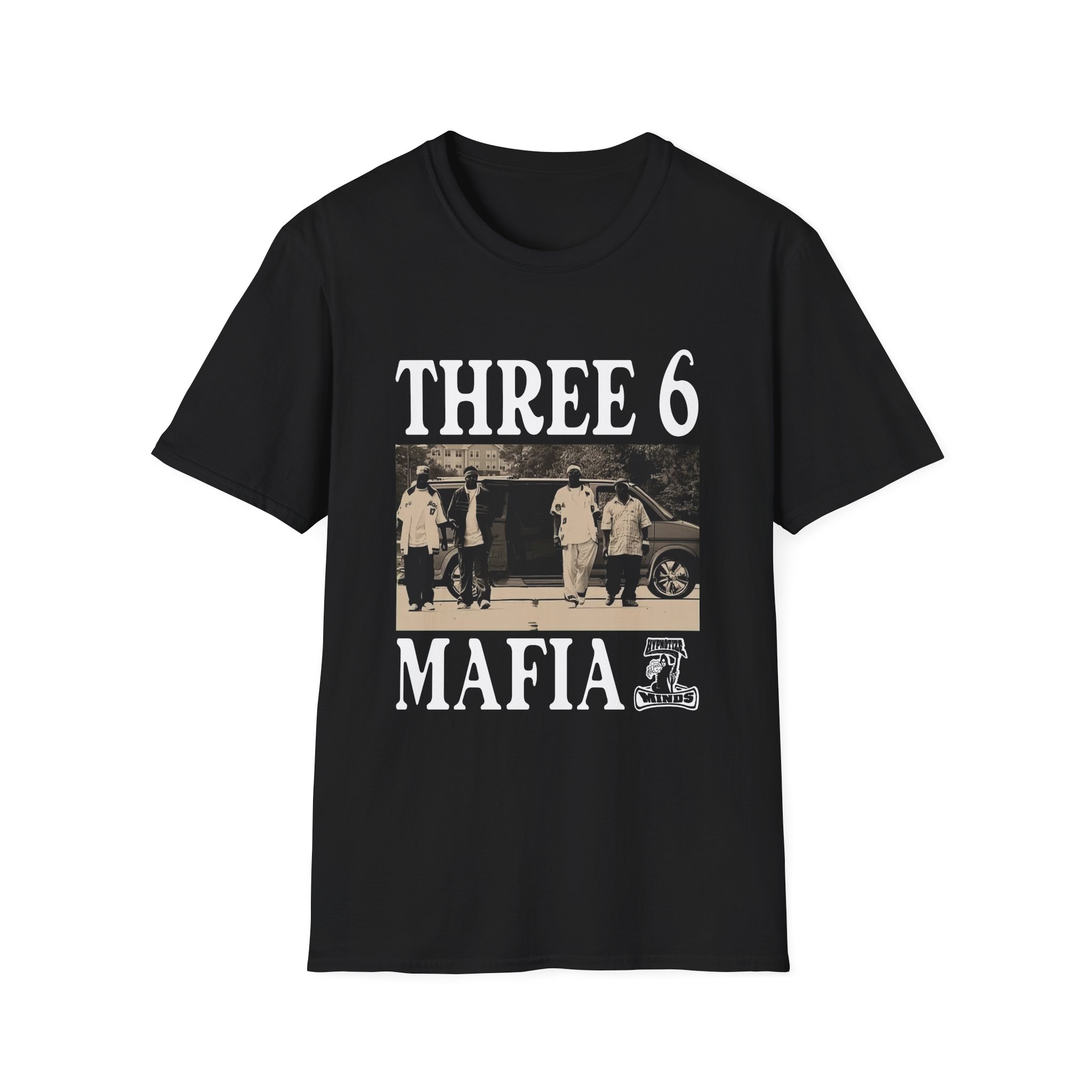 Three 6 Mafia Ridin Spinners Unisex Softstyle T-Shirt