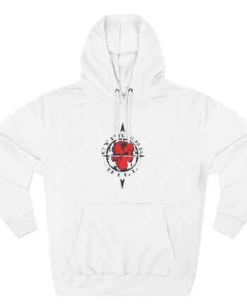 Cypress Hill Crazy Insane OG Skull N Compass Three-Panel Fleece Hoodie