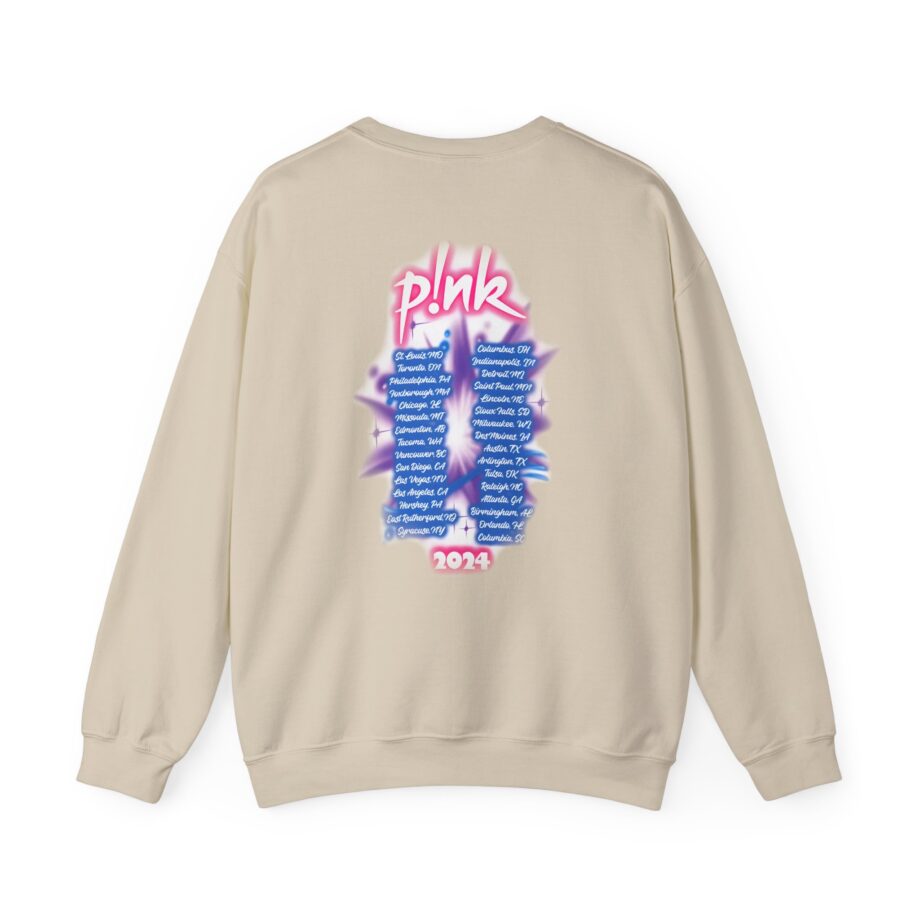 Pink Airbrushed 2024 Unisex Heavy Blend™ Crewneck Sweatshirt