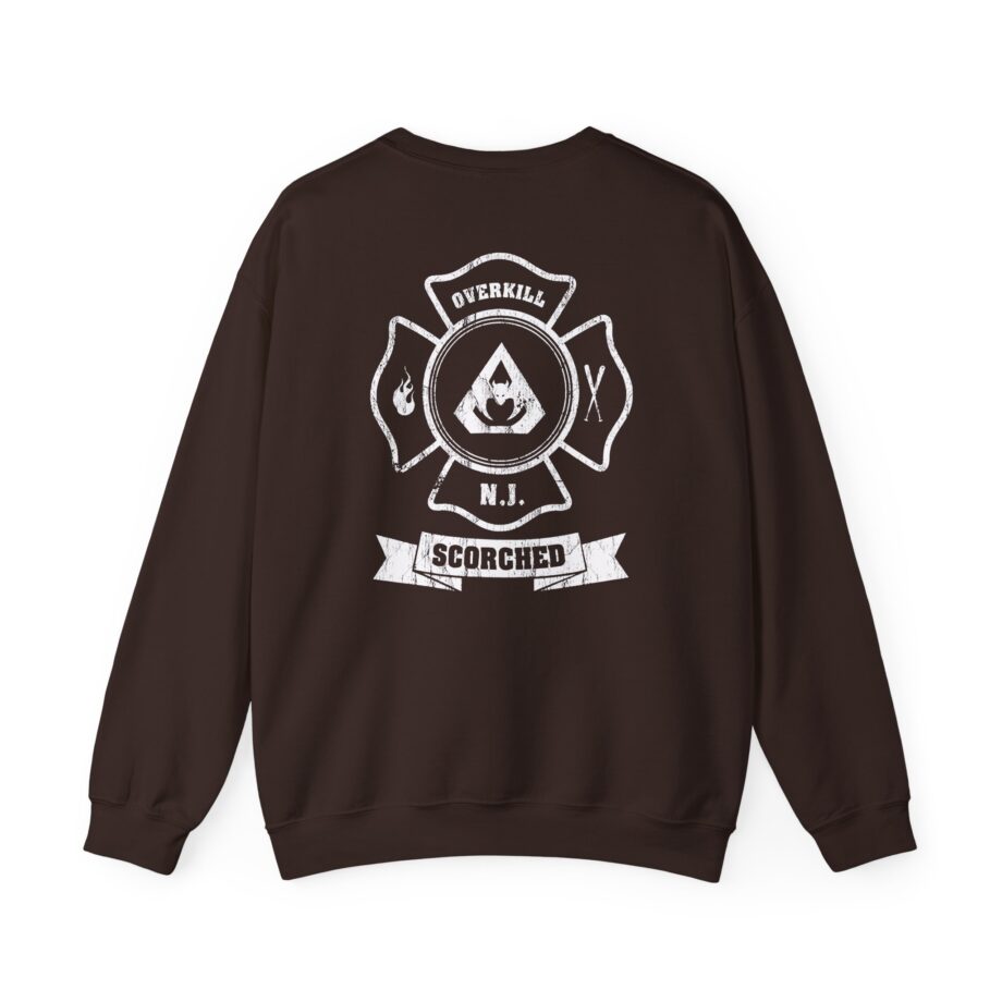 Overkill Scorched Stretched Logo Unisex Heavy Blend™ Crewneck Sweatshirt