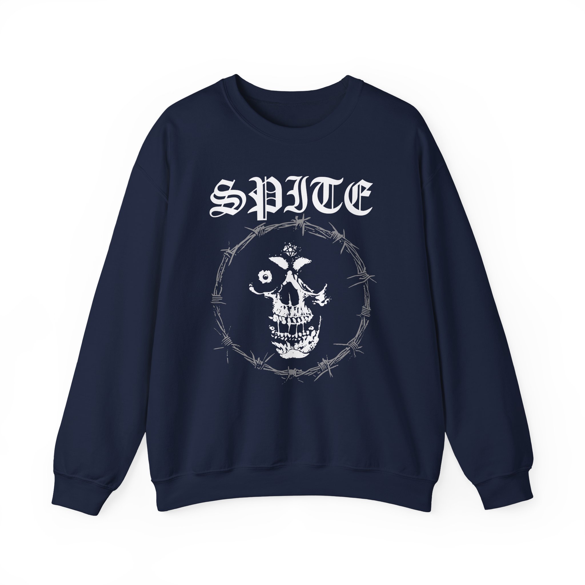Spite Barbed Skull Unisex Heavy Blendâ„¢ Crewneck Sweatshirt