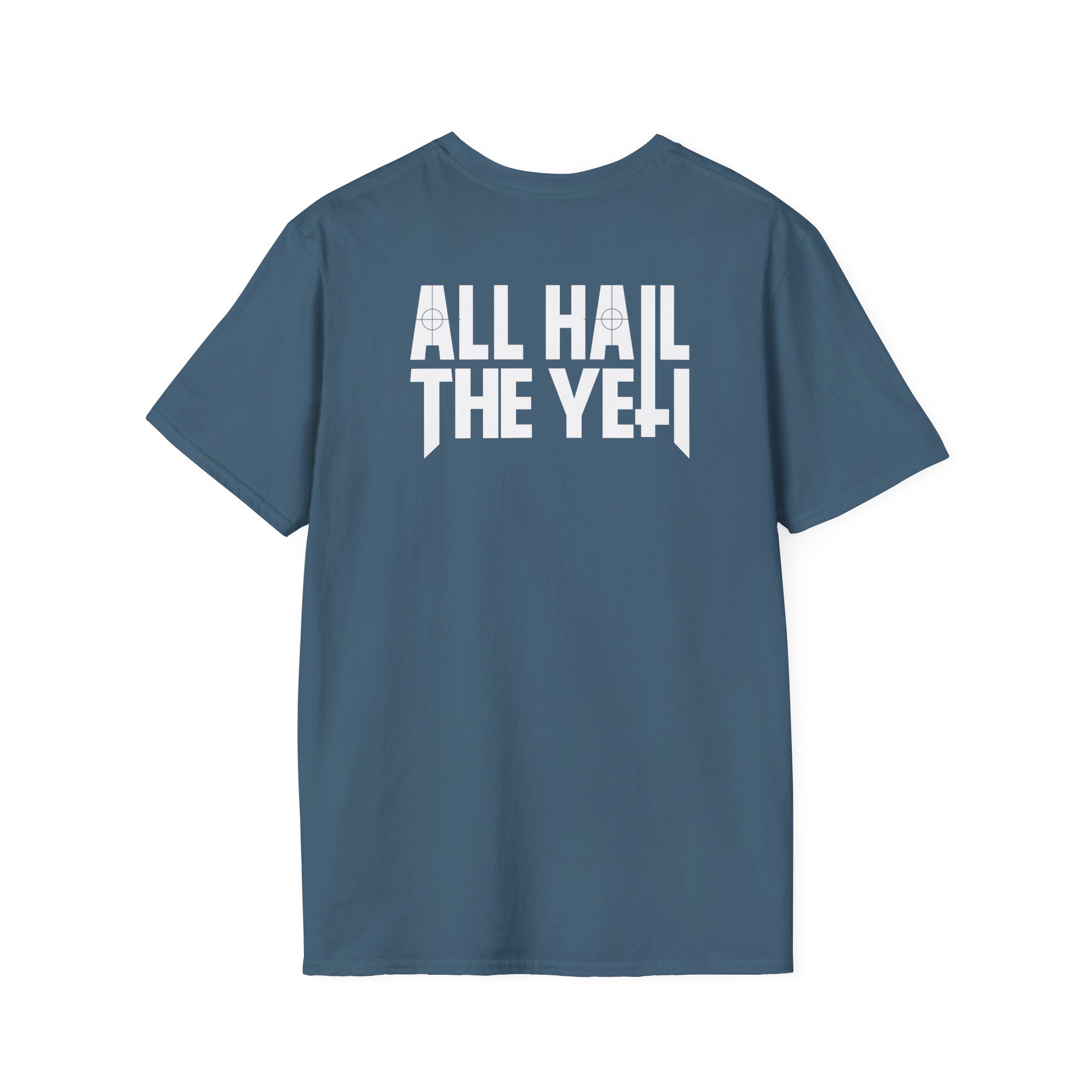 All Hail the Yeti Side Logo Unisex Softstyle T-Shirt