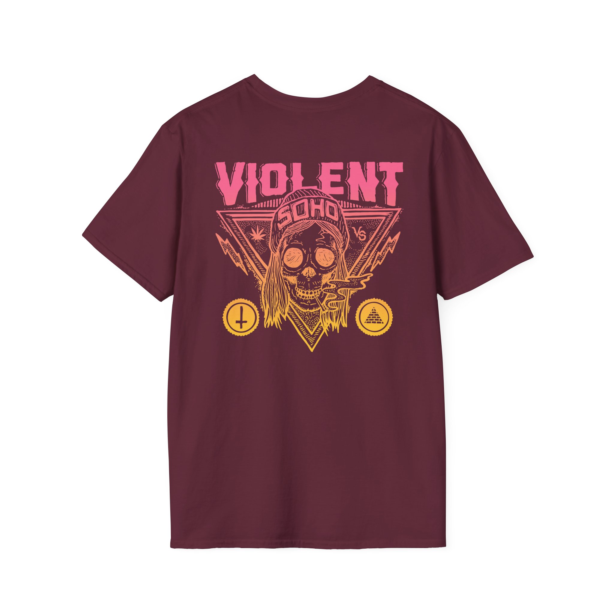 Violent Soho Blazin' Skull Gradient Unisex Softstyle T-Shirt