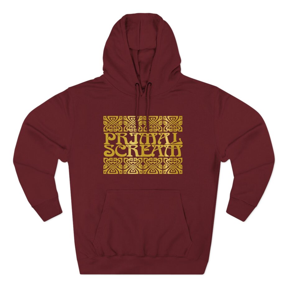 Primal Scream Black & Gold Deco Three-Panel Fleece Hoodie