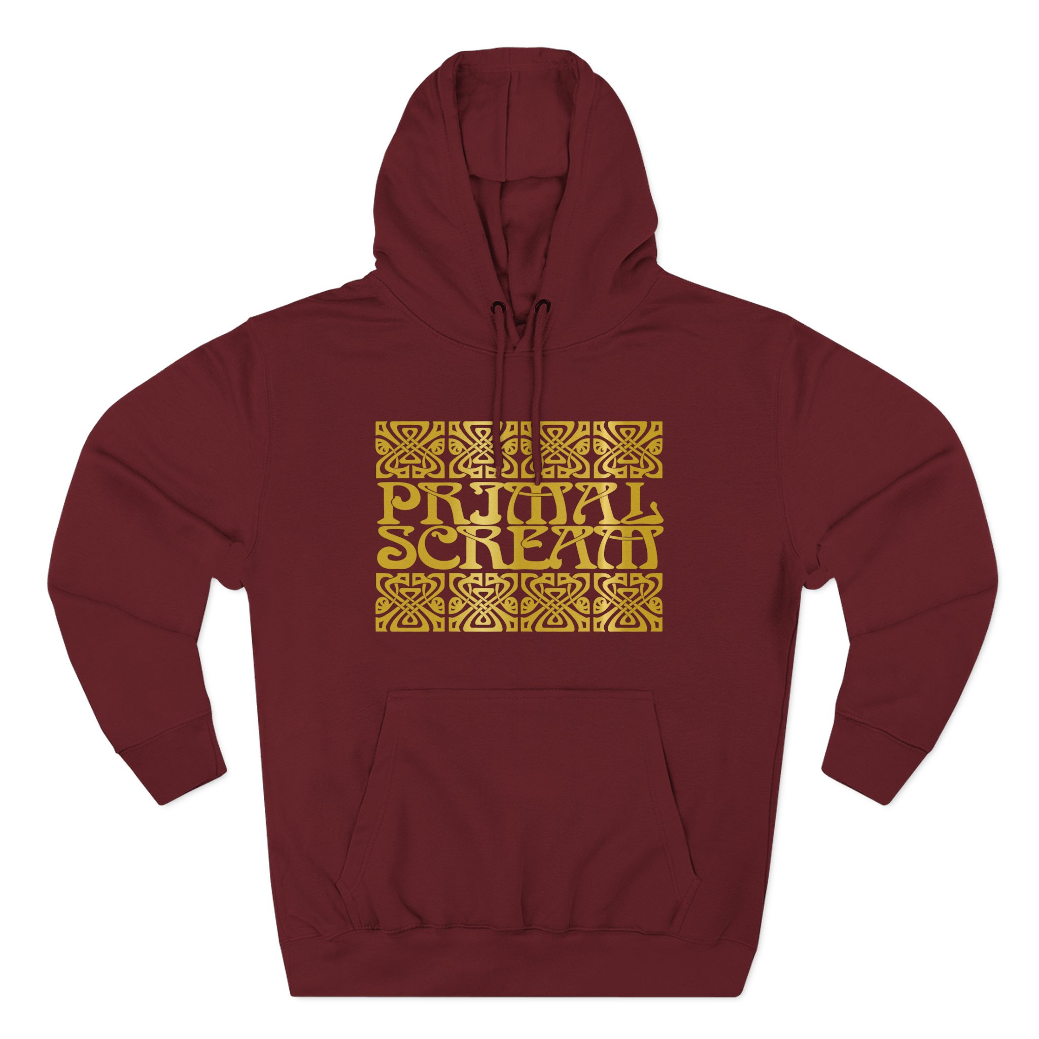 Primal Scream Black & Gold Deco Three-Panel Fleece Hoodie