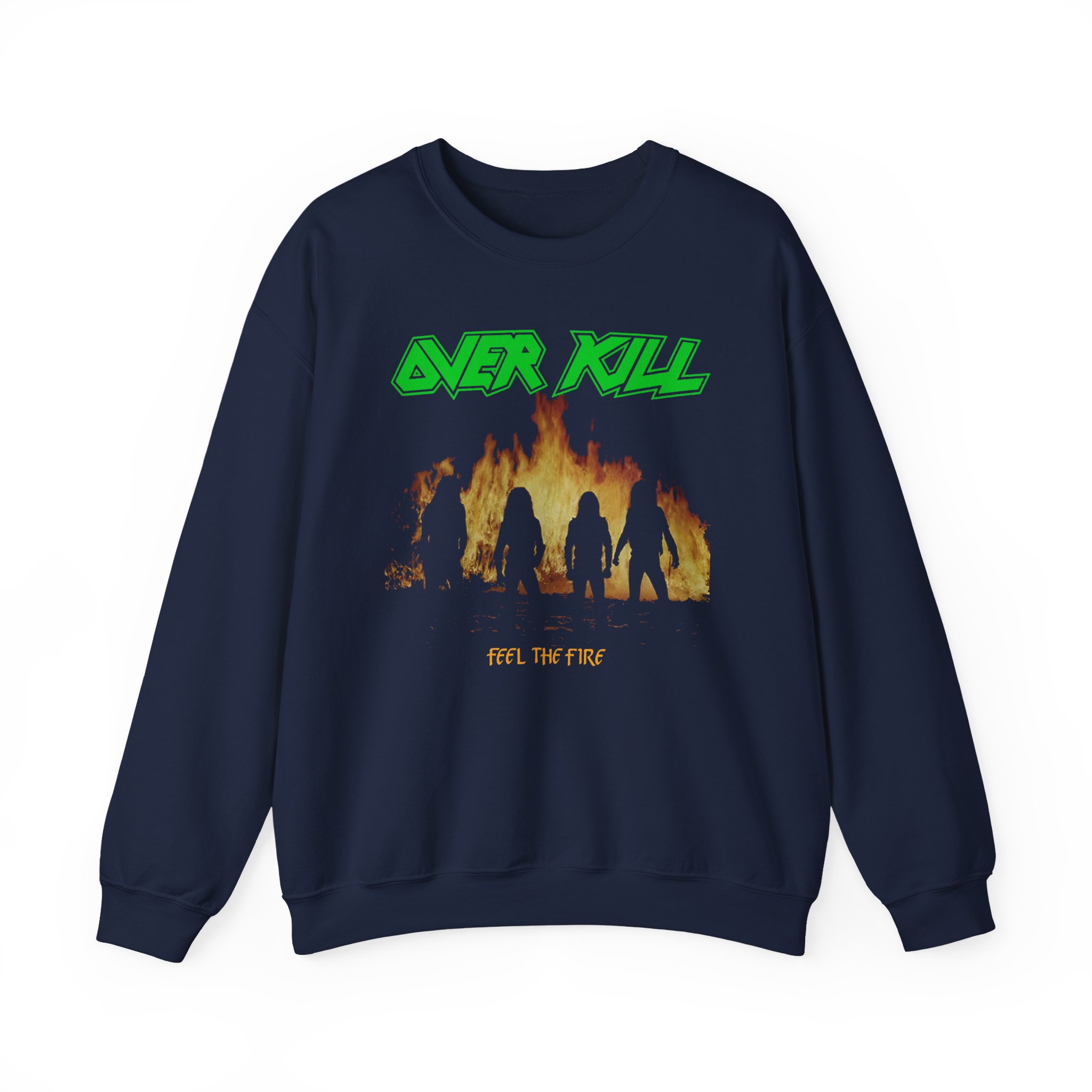 Overkill Feel the Fire Unisex Heavy Blendâ„¢ Crewneck Sweatshirt