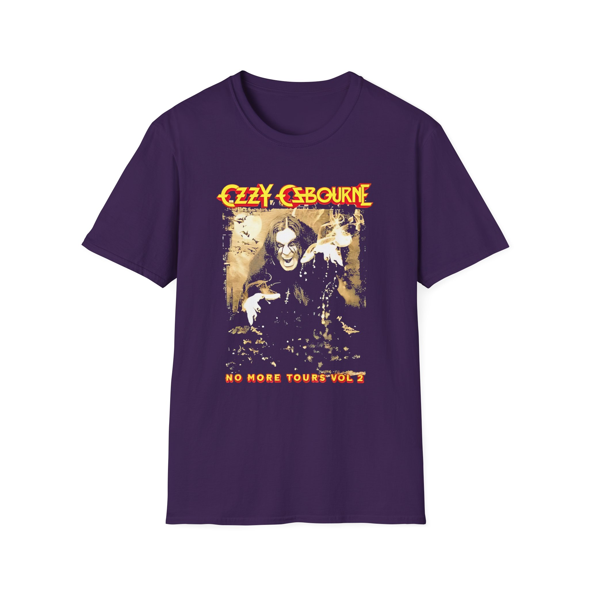 Ozzy Osbourne Rising With Tourback Unisex Softstyle T-Shirt