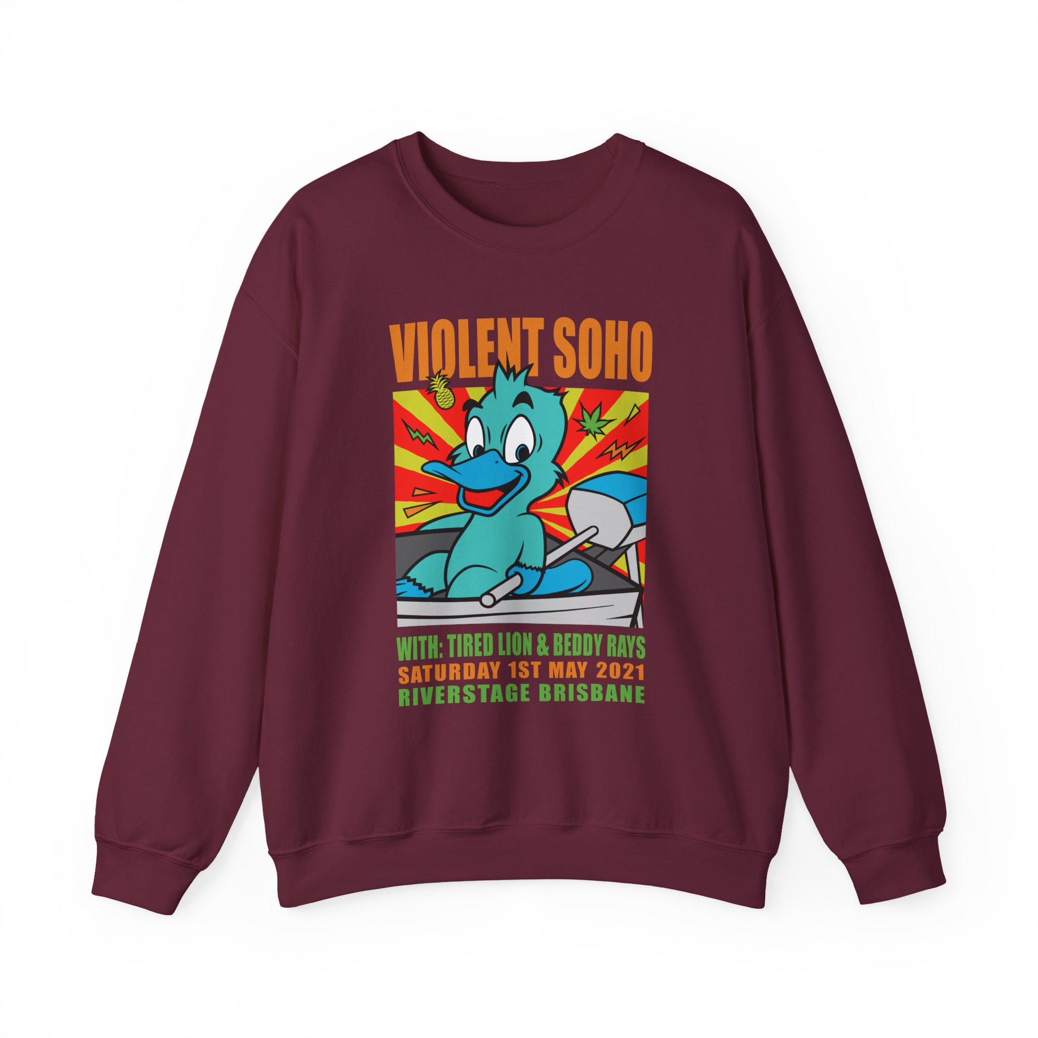 Violent Soho  Event Poster Unisex Heavy Blendâ„¢ Crewneck Sweatshirt