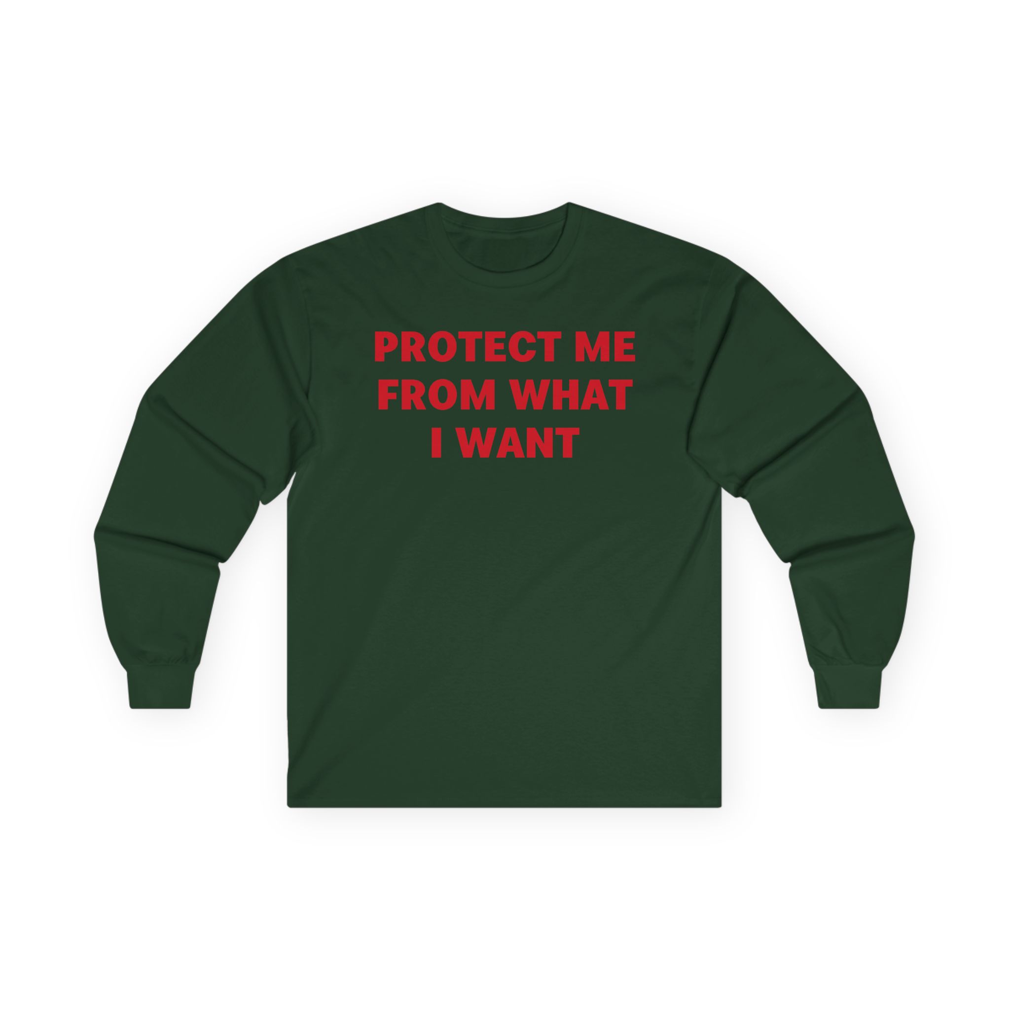 Jenny Holzer Protect Me From What I Want Unisex Ultra Cotton Long Sleeve Tee