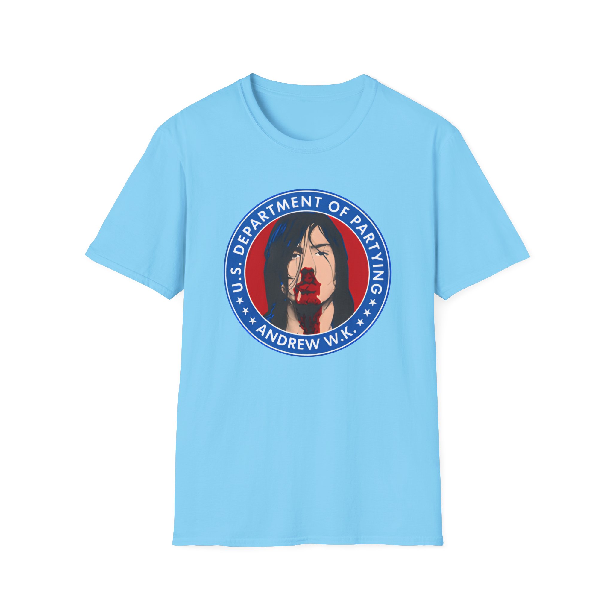 Andrew Wk Us Dept of Partying Unisex Softstyle T-Shirt