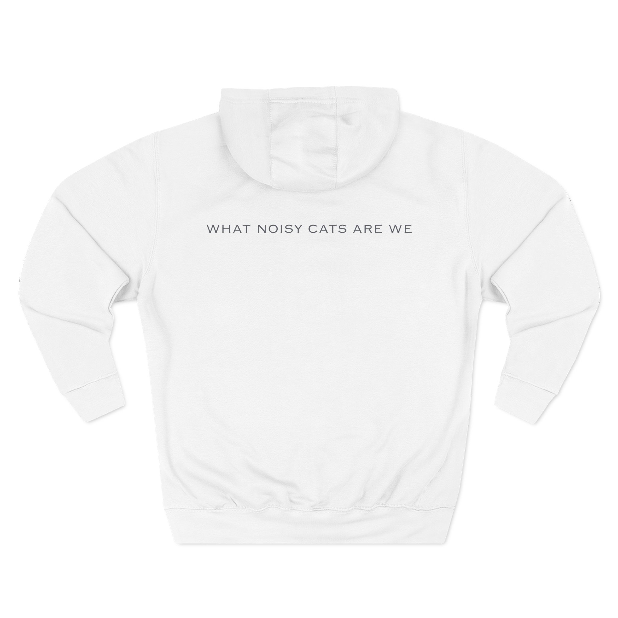 Rem What Noisy Cats Are We Three-Panel Fleece Hoodie