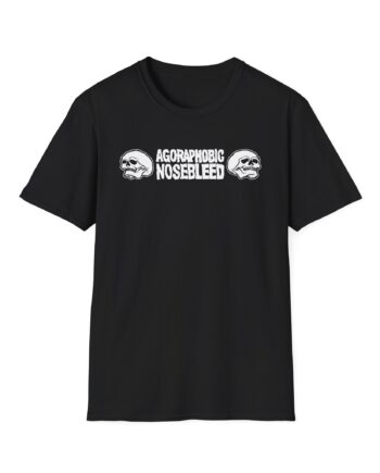 Agoraphobic Nosebleed Skulls Unisex Softstyle T-Shirt