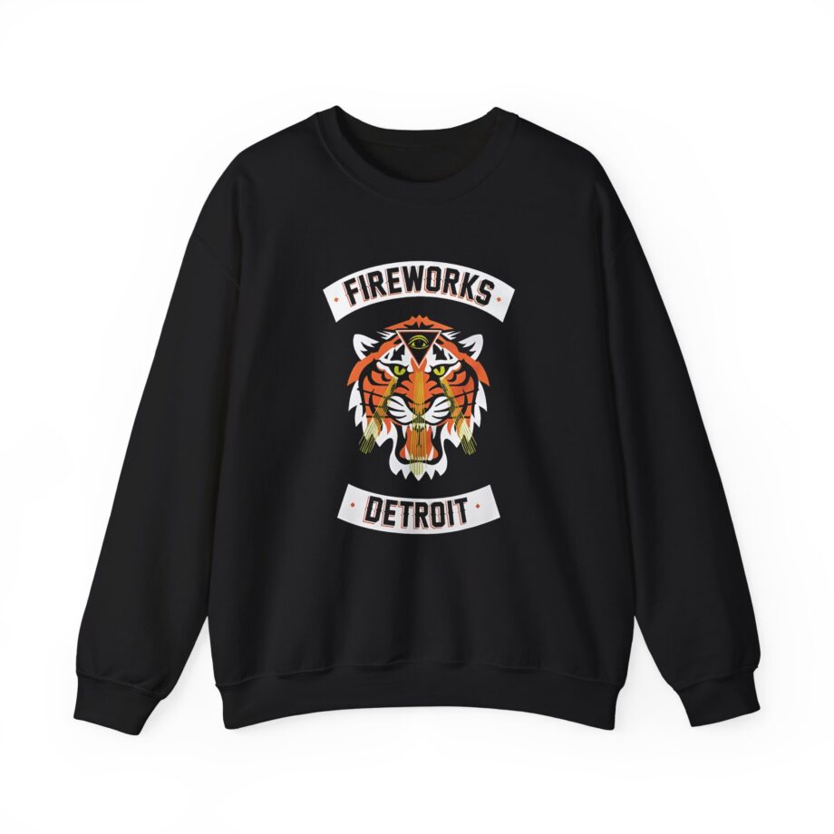 Fireworks Tiger Unisex Heavy Blend™ Crewneck Sweatshirt