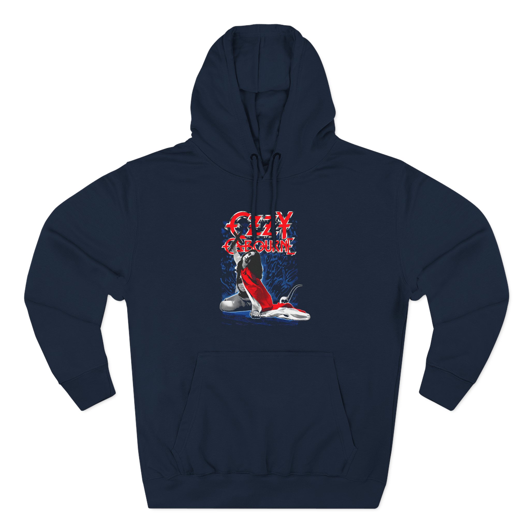 Ozzy Osbourne Blizzard of Ozz Rock & Roll Hall of Fame Three-Panel Fleece Hoodie