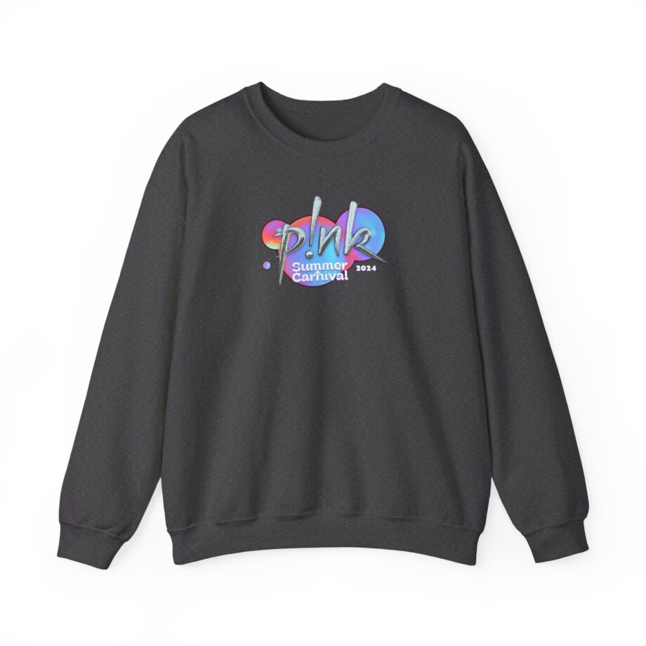 P!nk Split Tie Dye Unisex Heavy Blend™ Crewneck Sweatshirt