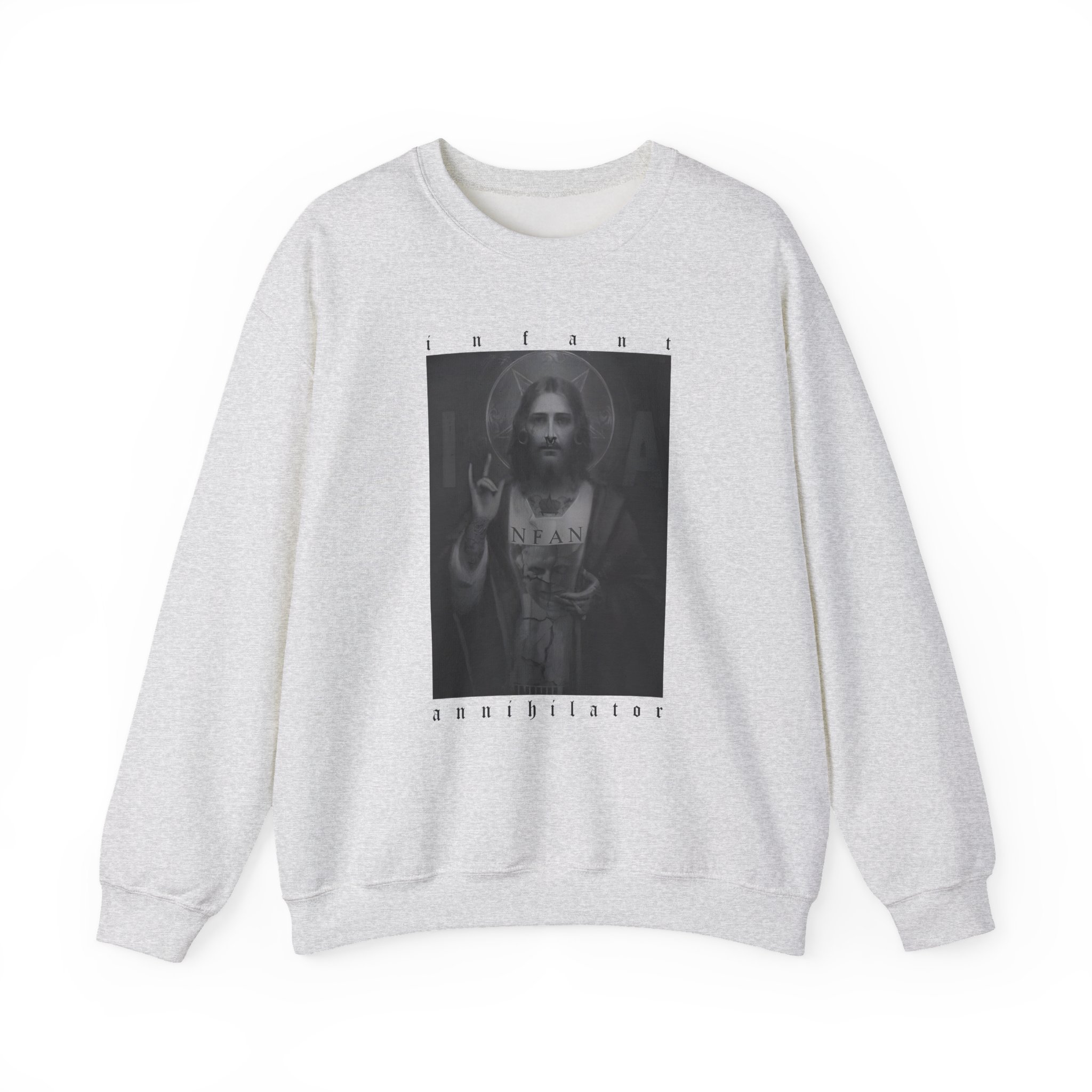 Infant Annihilator Jesus Unisex Heavy Blendâ„¢ Crewneck Sweatshirt