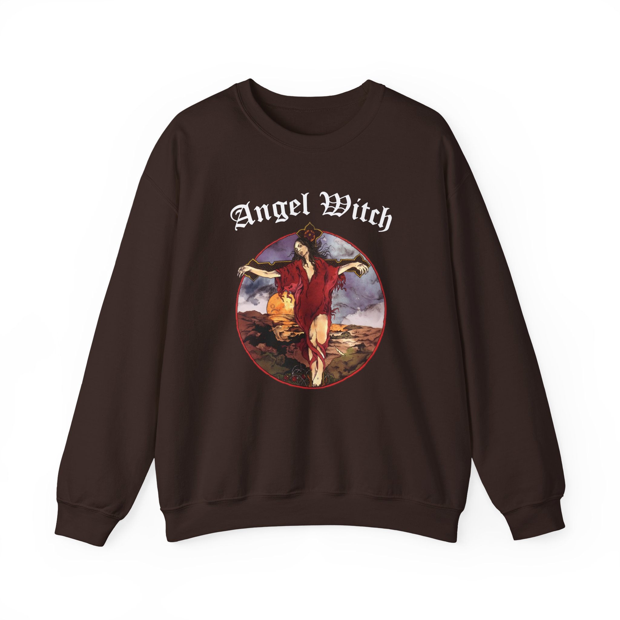 Angel Witch Burn The White Witch Unisex Heavy Blendâ„¢ Crewneck Sweatshirt