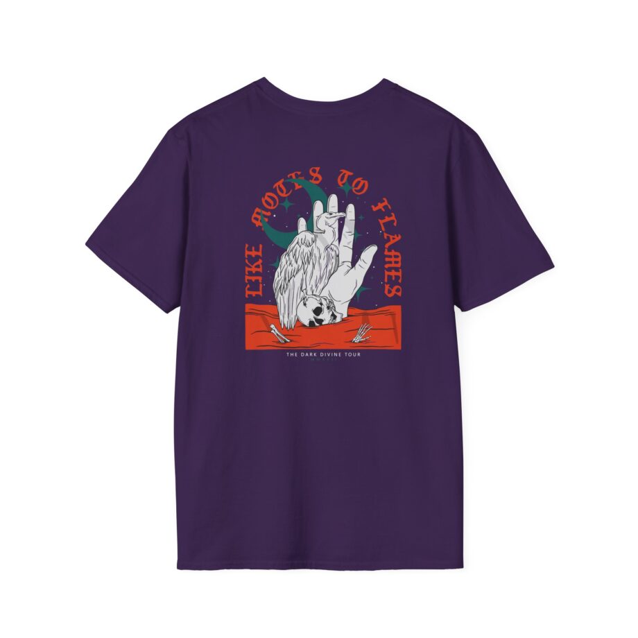 Like Moths to Flames the Dark Divine Tour Unisex Softstyle T-Shirt