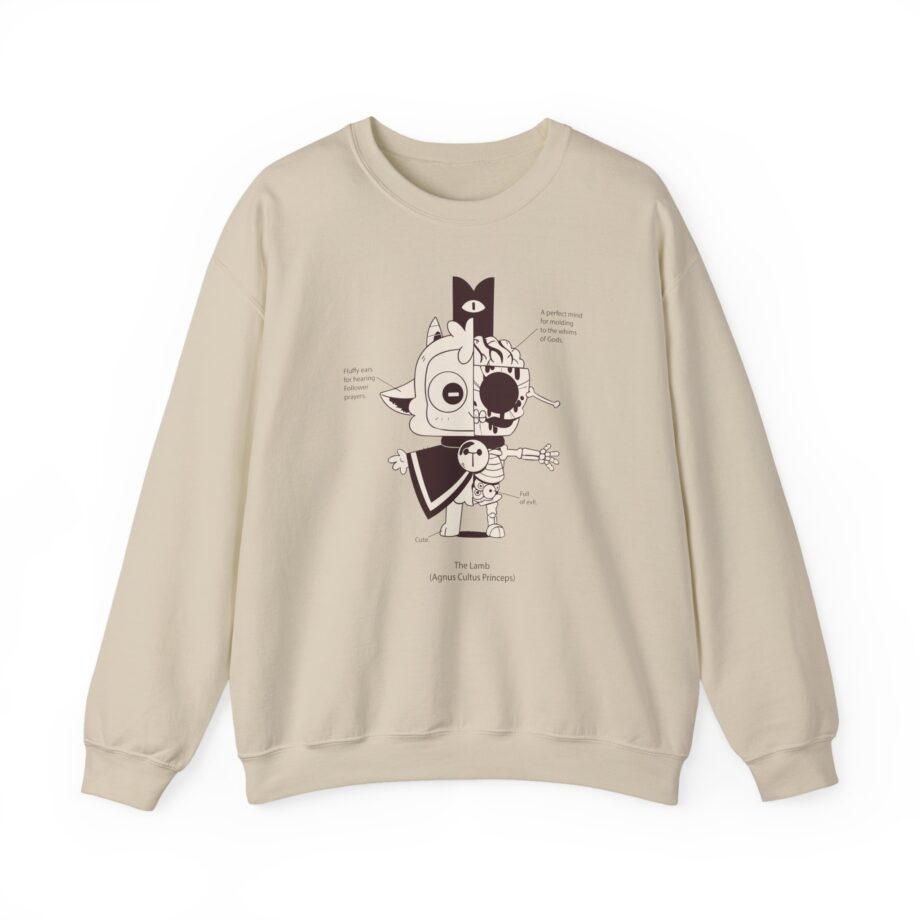 Cult of the Lamb Anatomy of the Lamb Unisex Heavy Blend™ Crewneck Sweatshirt