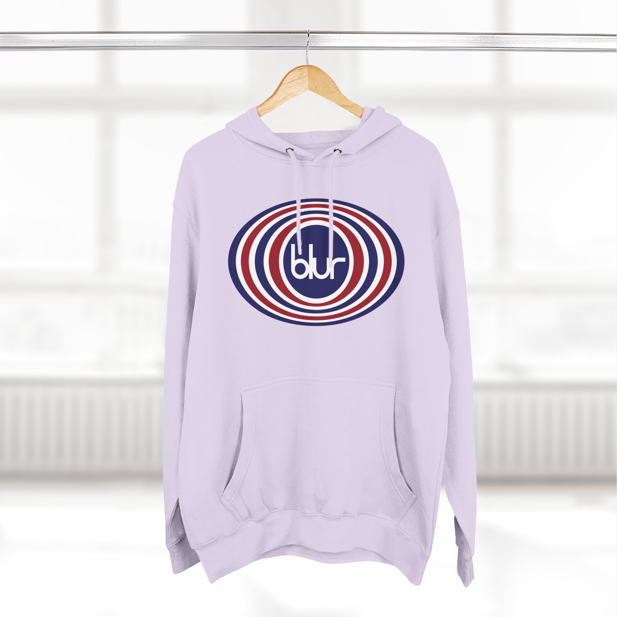 Blur Three-Panel Fleece Hoodie
