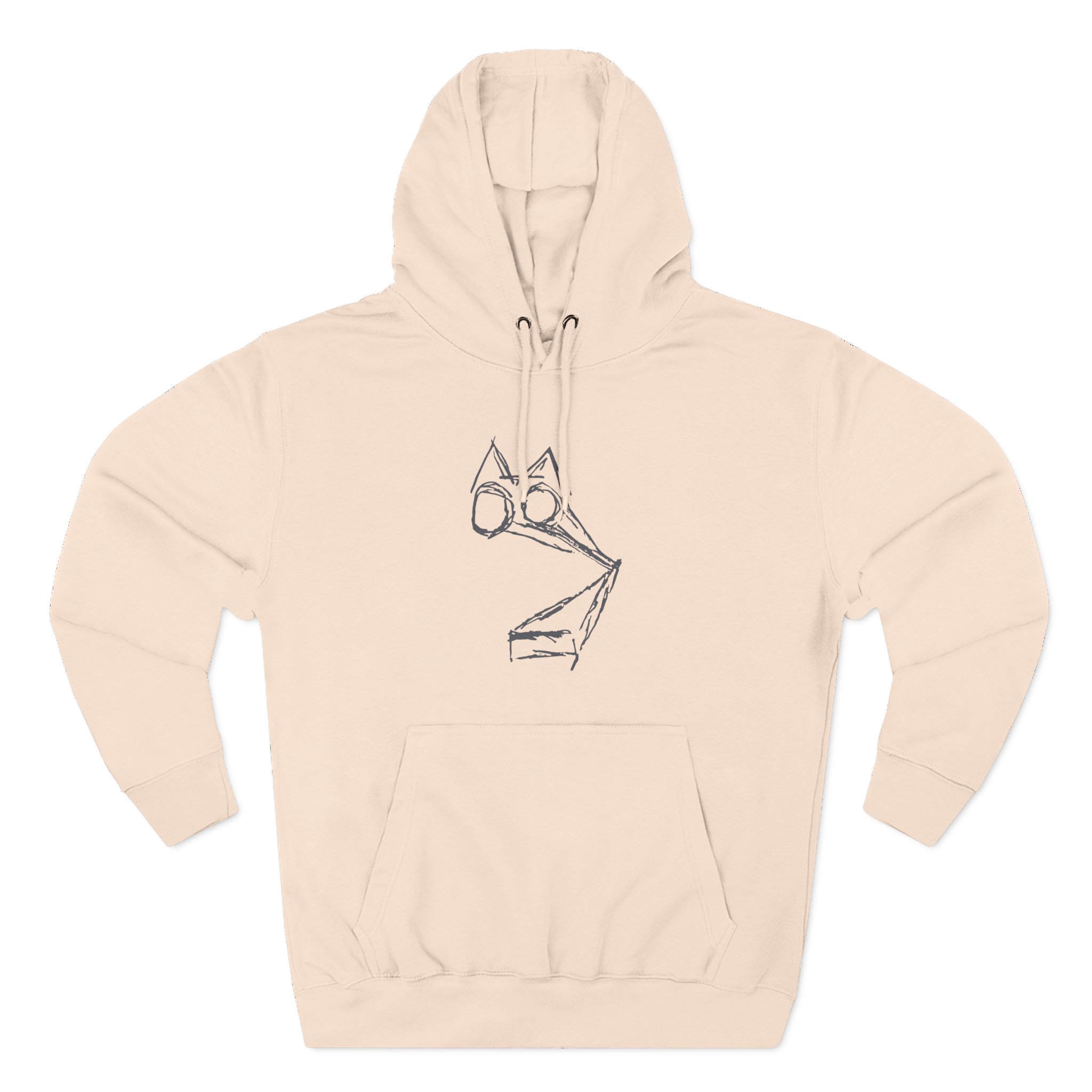 Rem What Noisy Cats Are We Three-Panel Fleece Hoodie