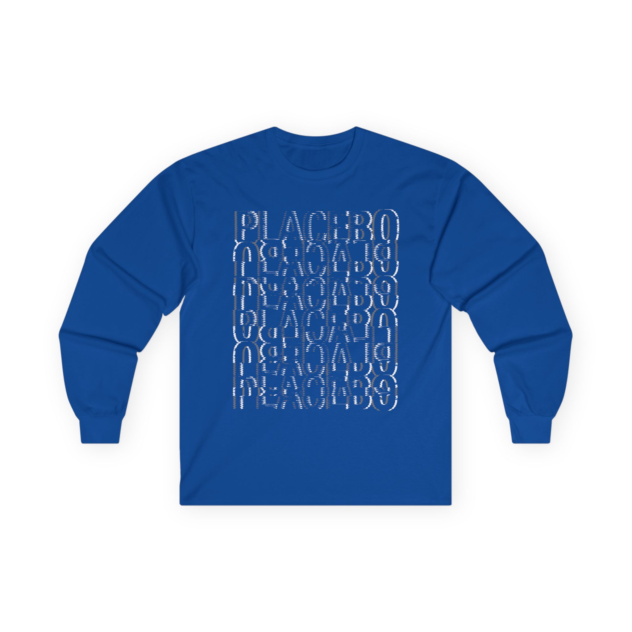 Placebo Black & White Glitch Unisex Ultra Cotton Long Sleeve Tee