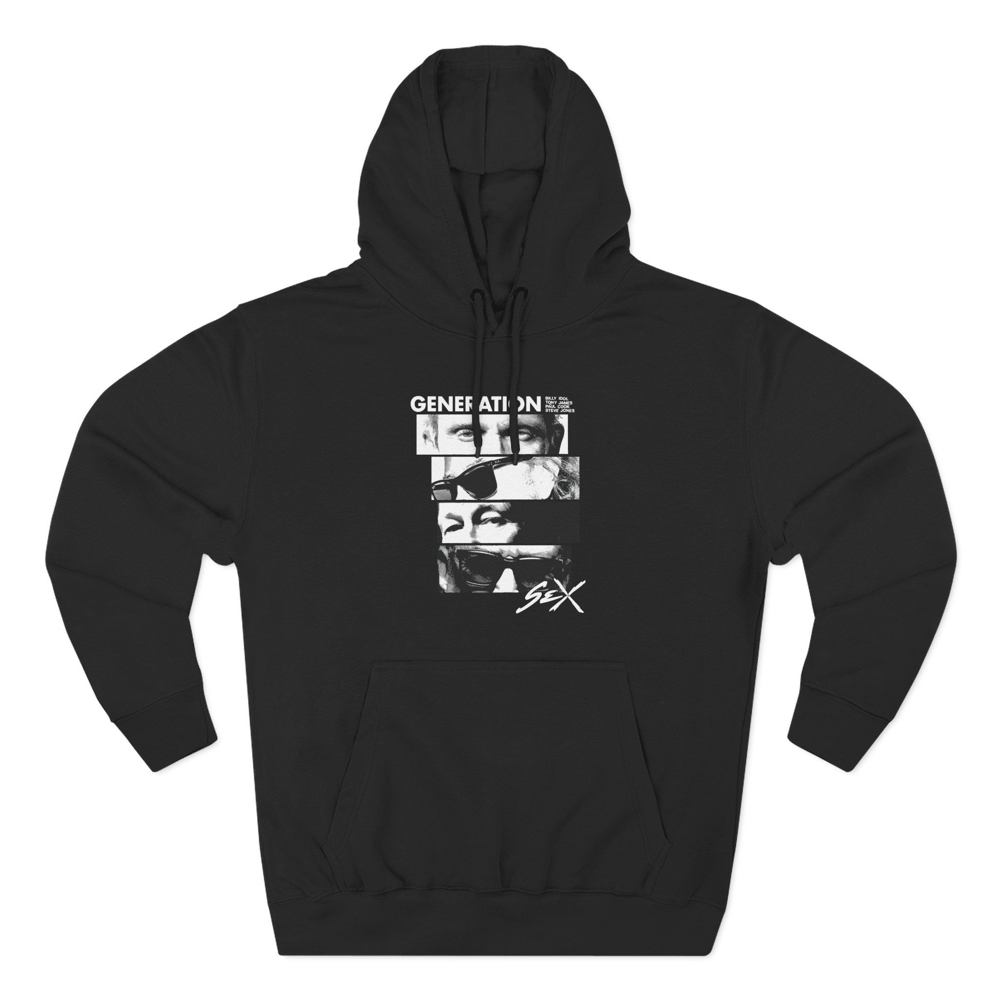 Billy Idol Eye Stack Three-Panel Fleece Hoodie